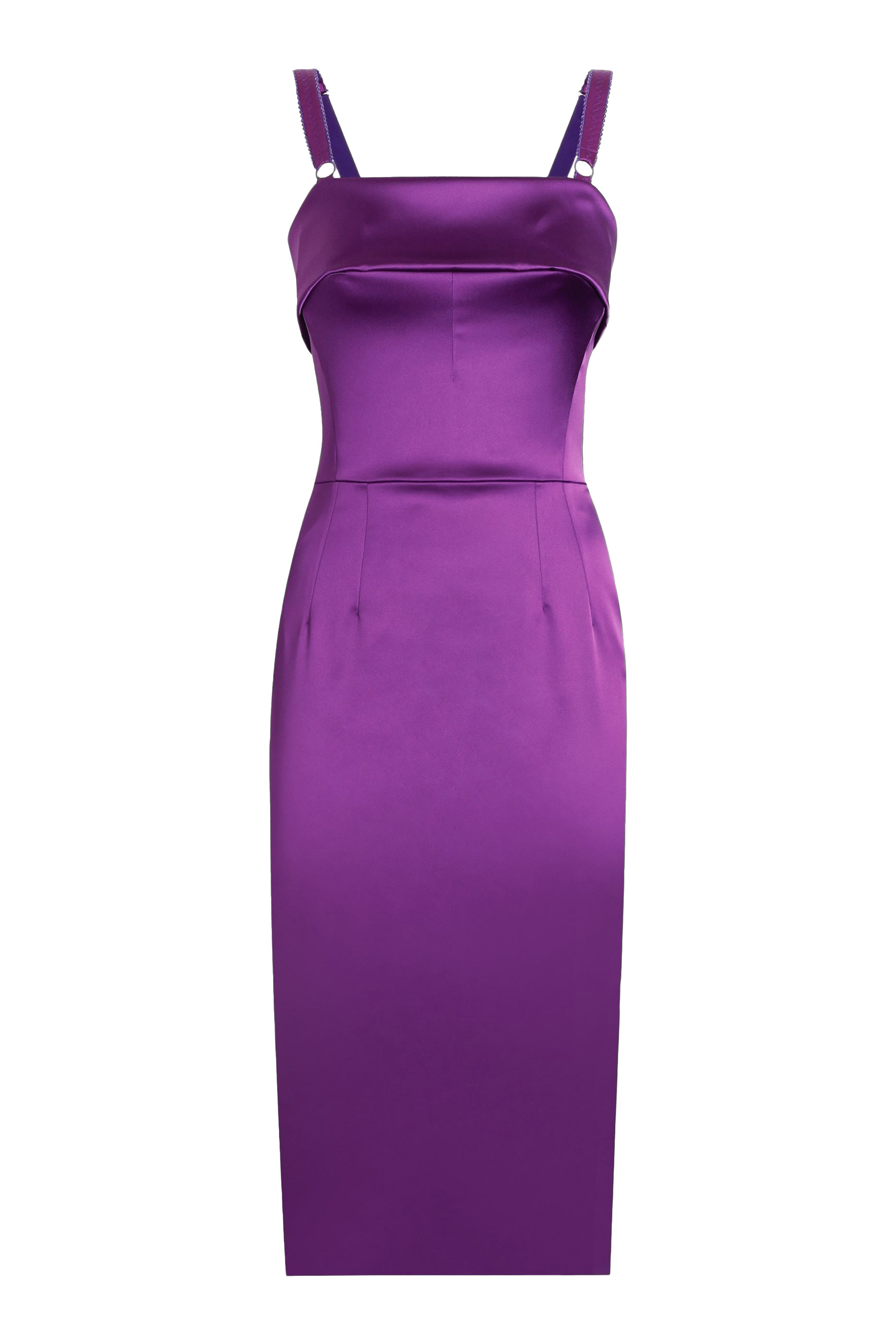 فستان بقصة ضيقة ستان