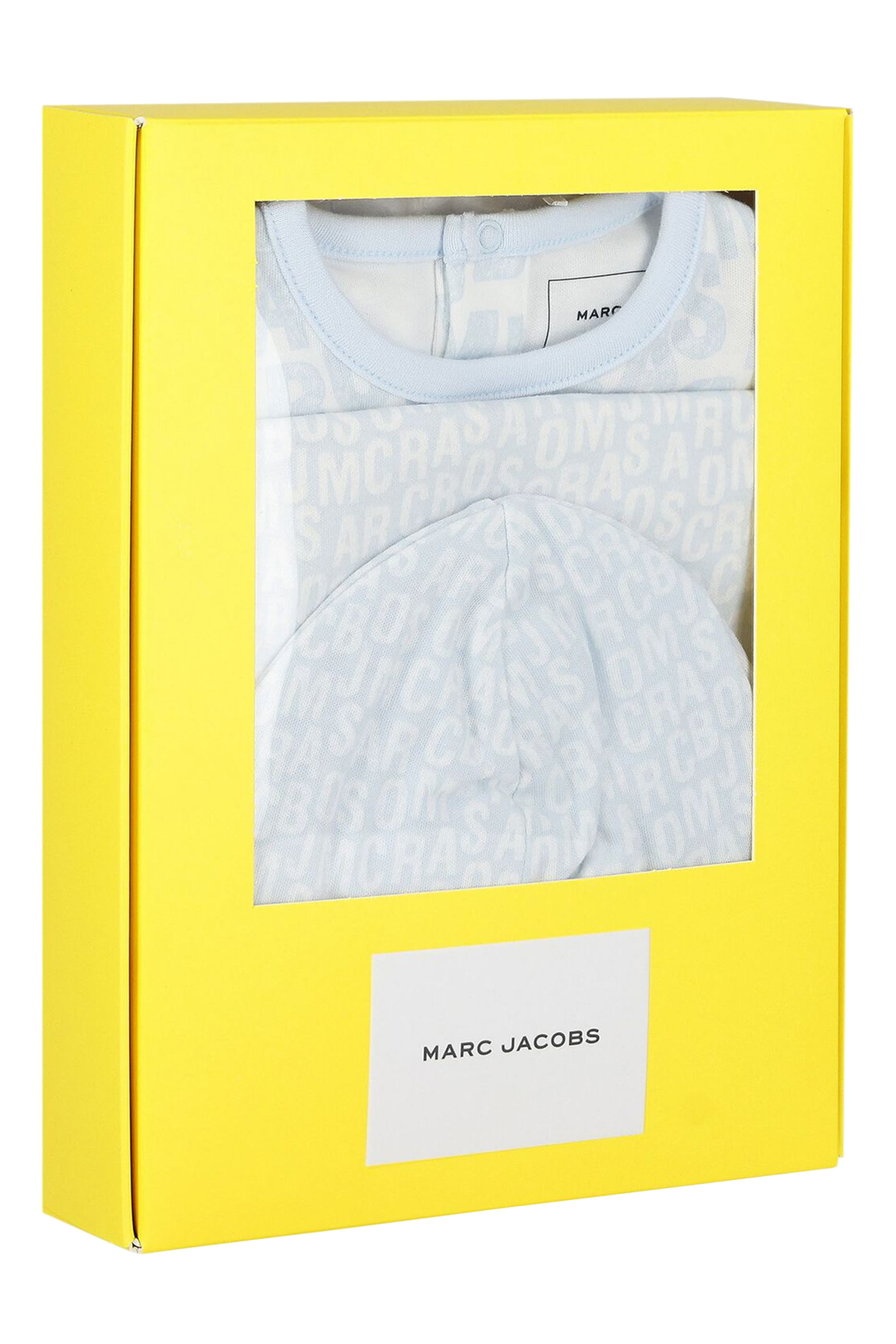 طقم لباس قطعة واحدة بنقشة شعار الماركة للأطفال، 3 قطع