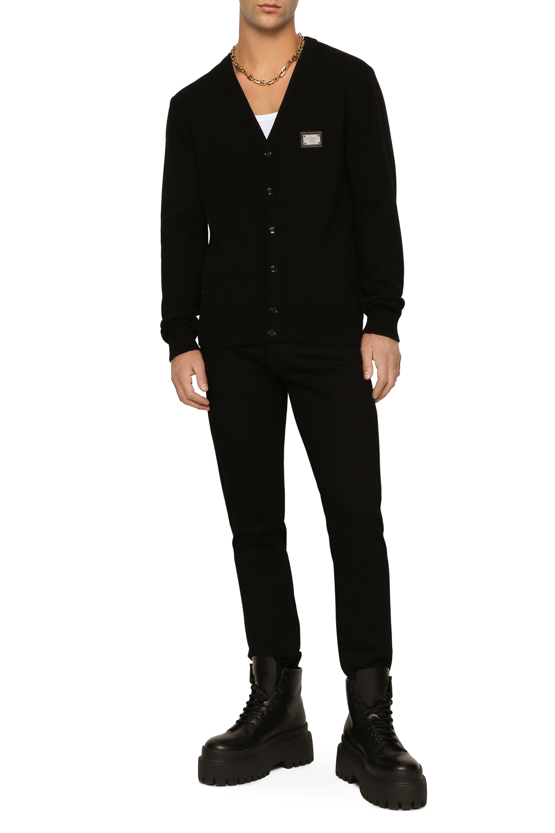 بنطال جينز بقصة ضيقة دنيم مطاطي