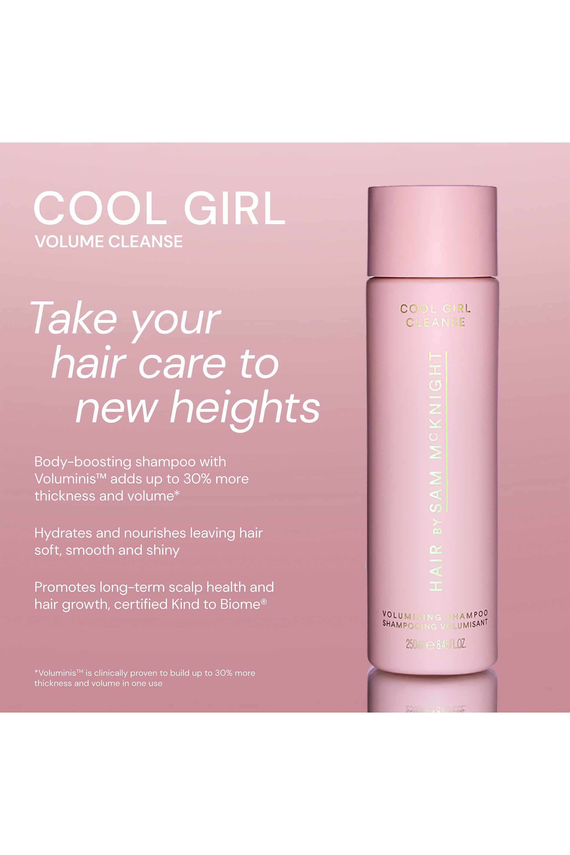 شامبو كول جيرل لتنظيف الشعر وتكثيفه