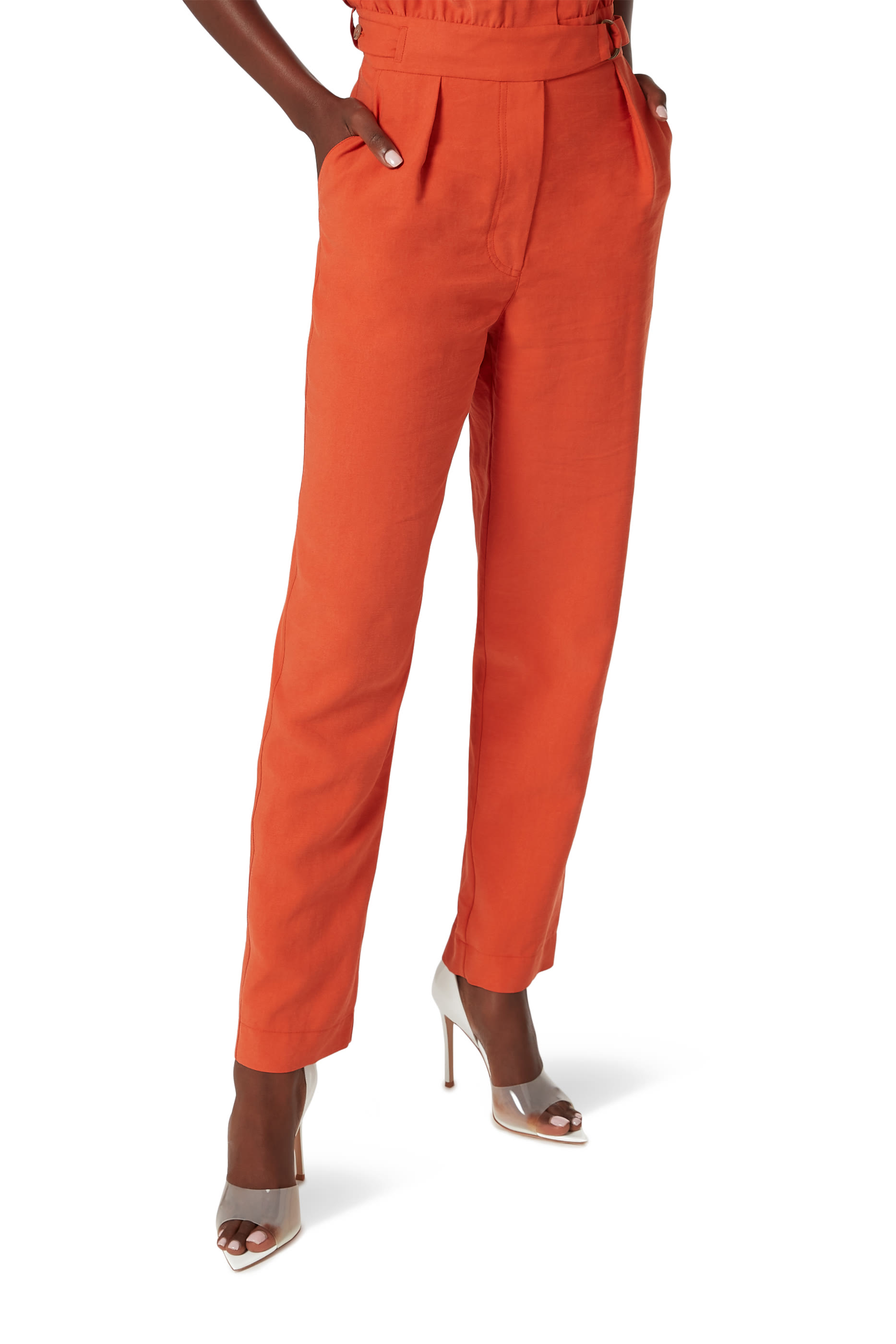 حذاء كلاسيك بري 105 بأجزاء شفافة بمقدمة مفتوحة