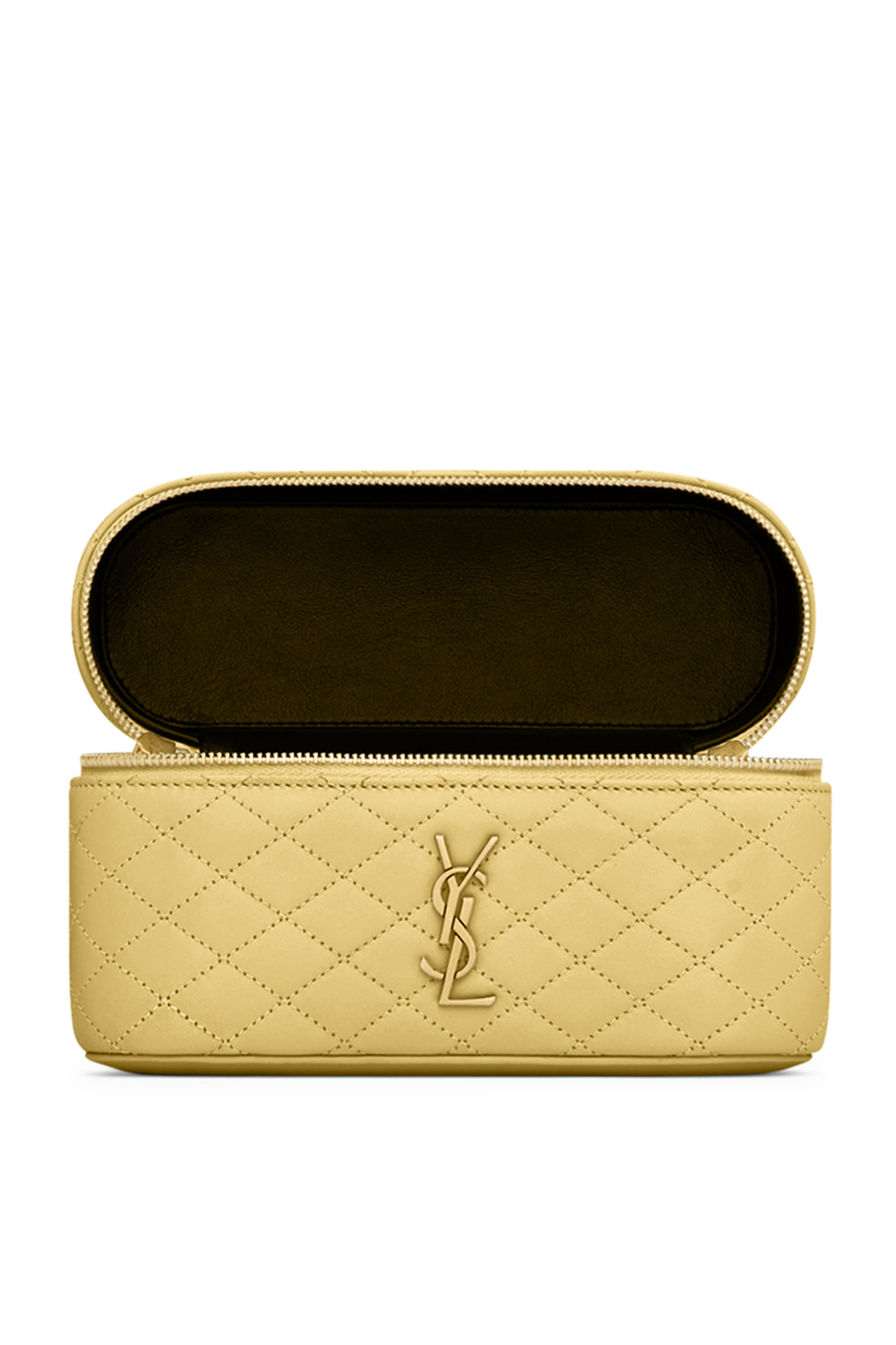 حقيبة مستحضرات تجميل غابي جلد حمل