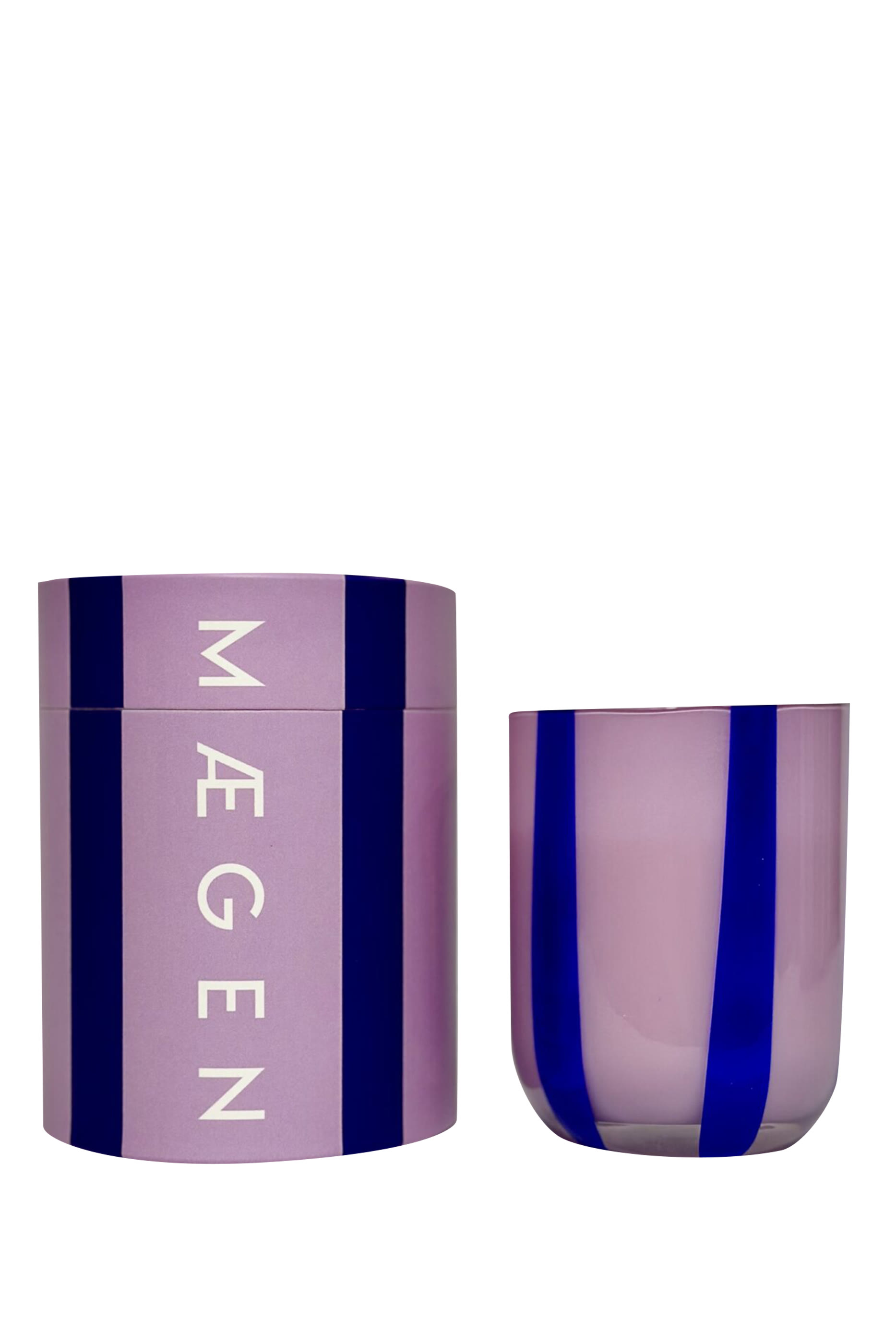 شمعة أتينا بنقشة مخططة - بلاك كورنت اند عود