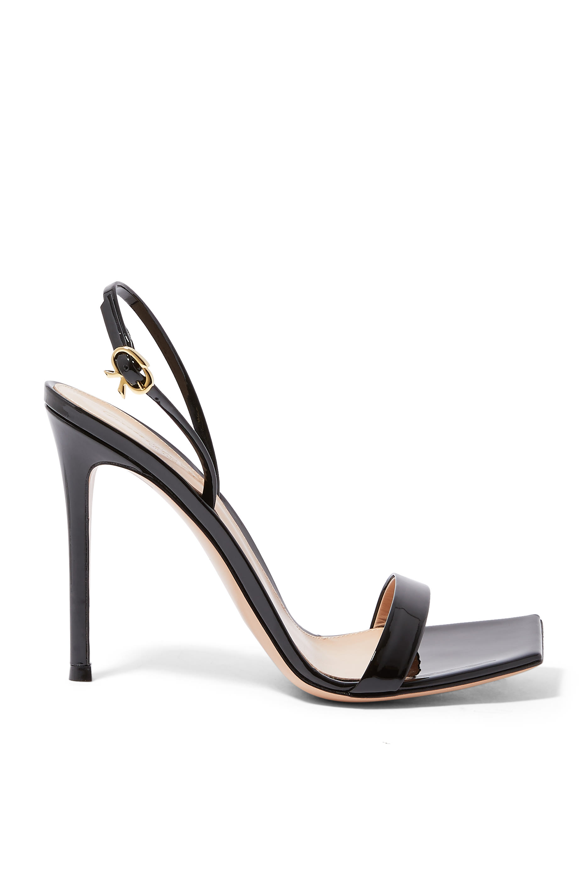 صندل ريبون 105 بكعب عالي جلد لامع