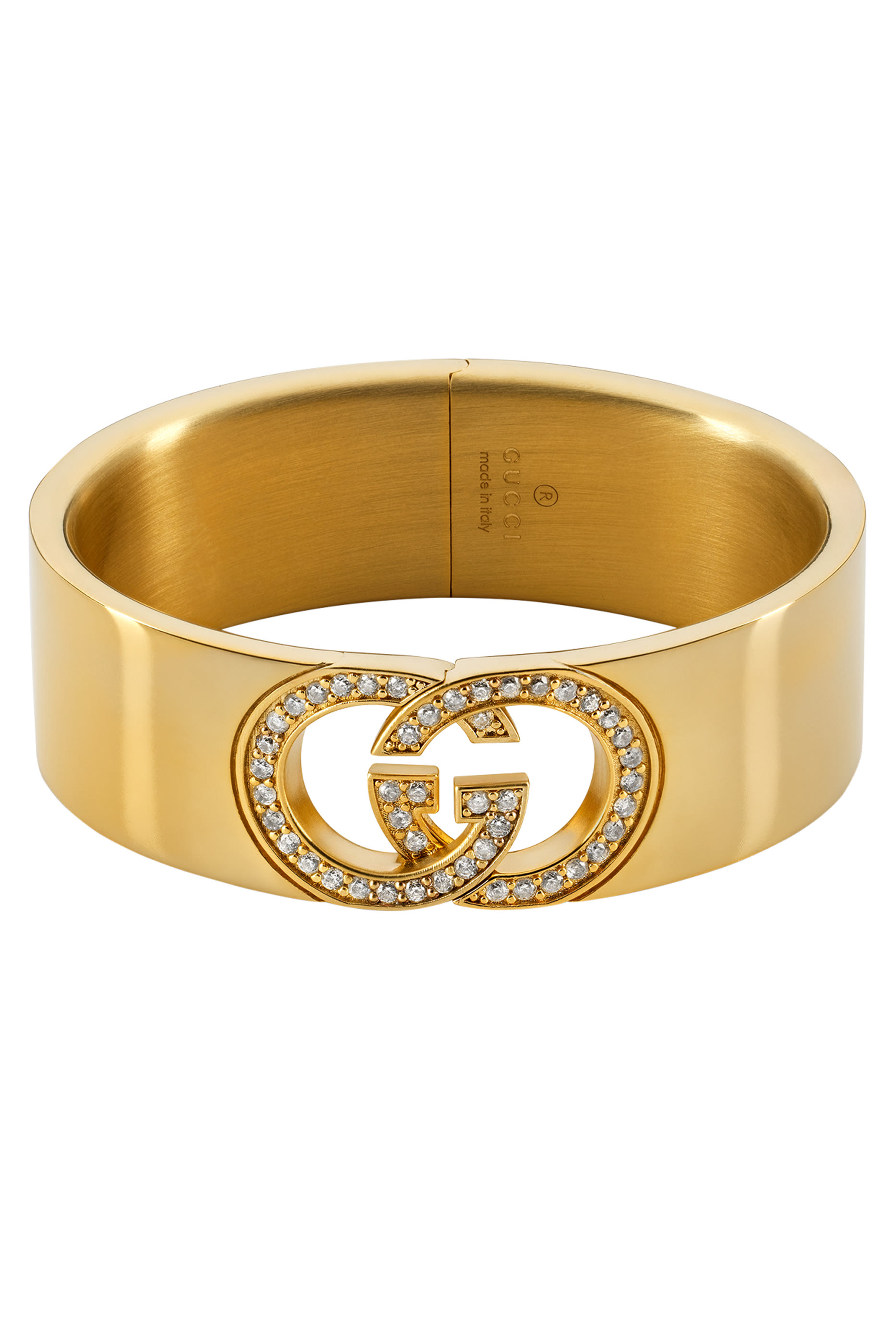 سوار بشعار الماركة متداخل مرصع بكريستال