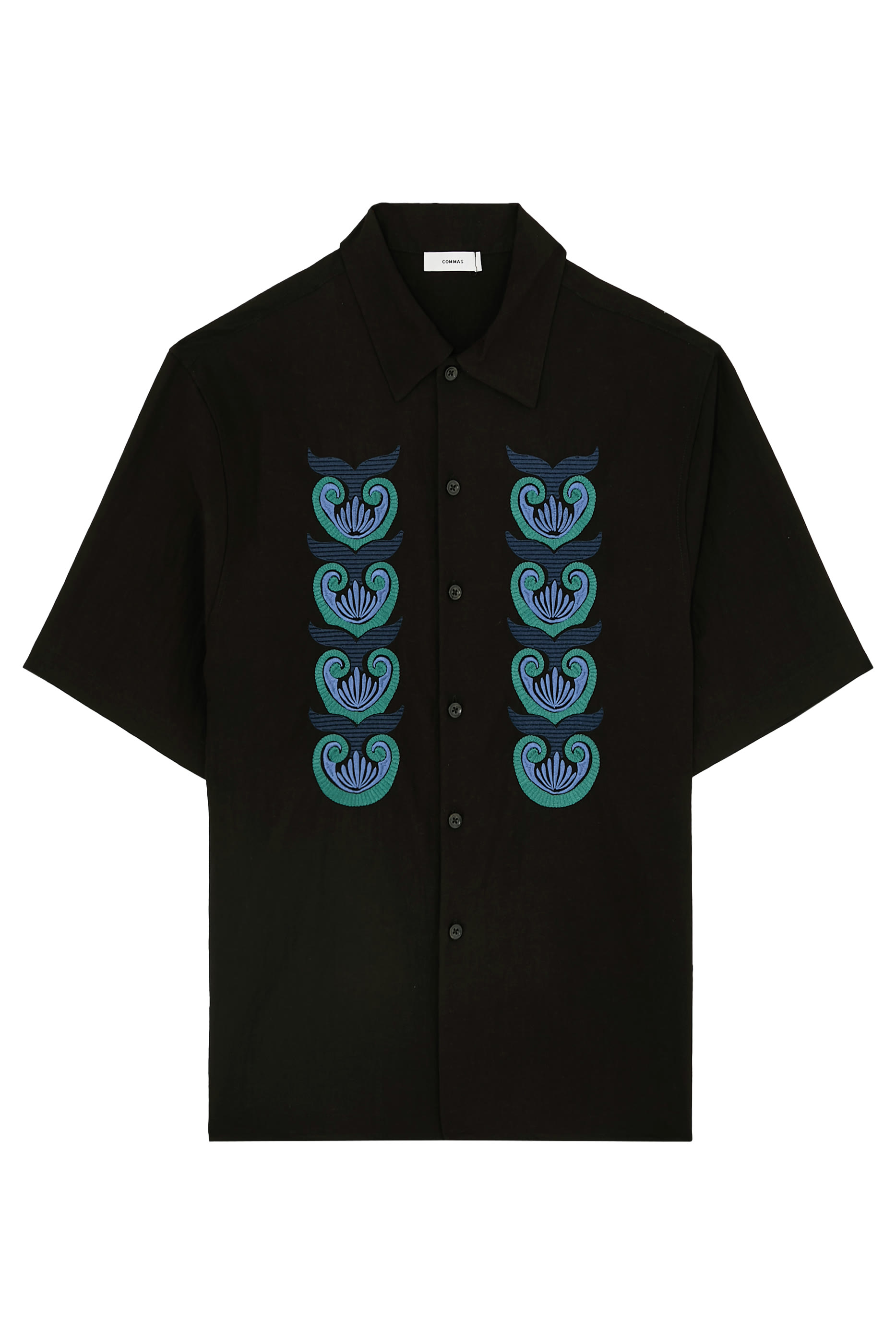 Shell Embroidered Oversized Shirt 