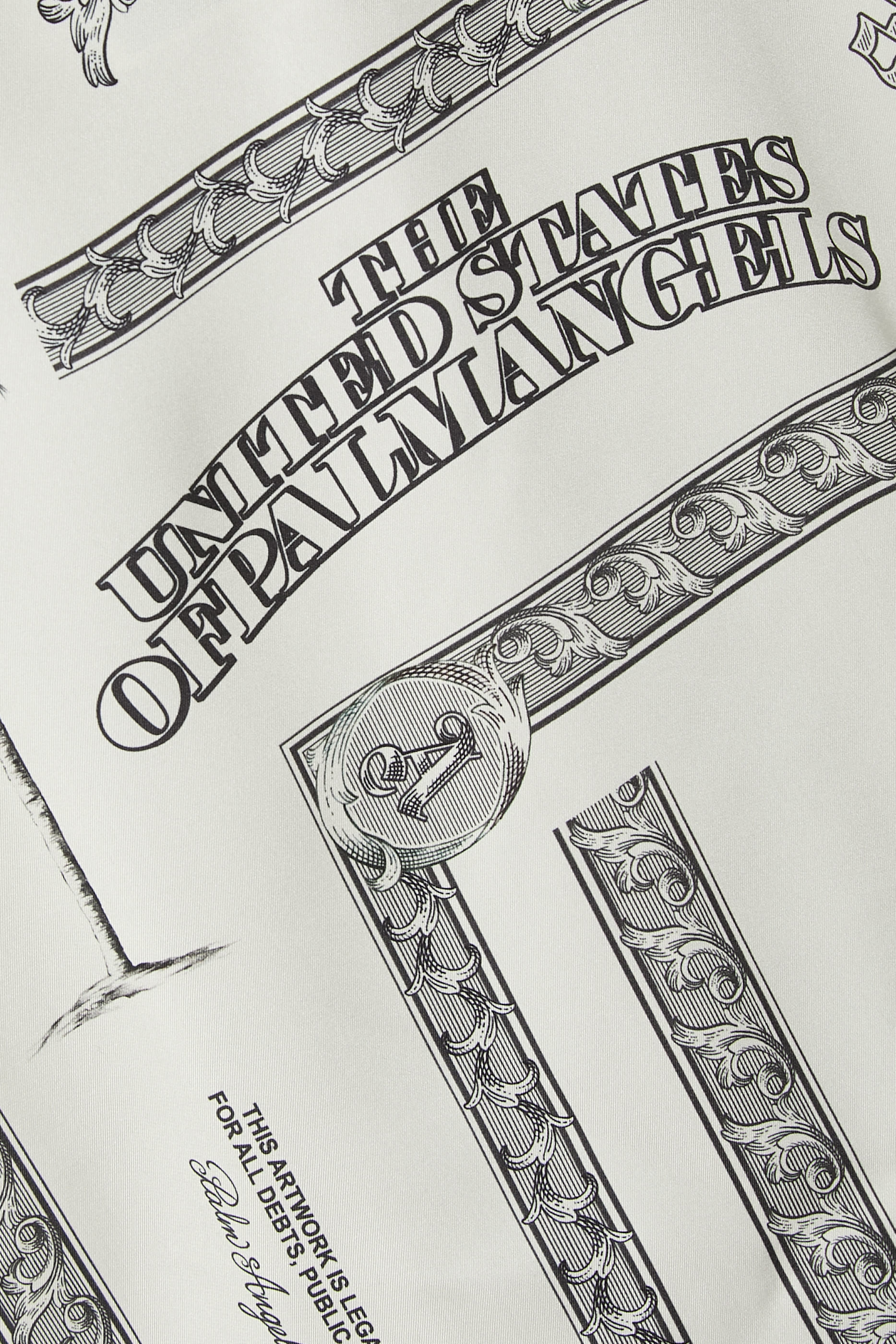 قميص بولينغ مزين بنقشة