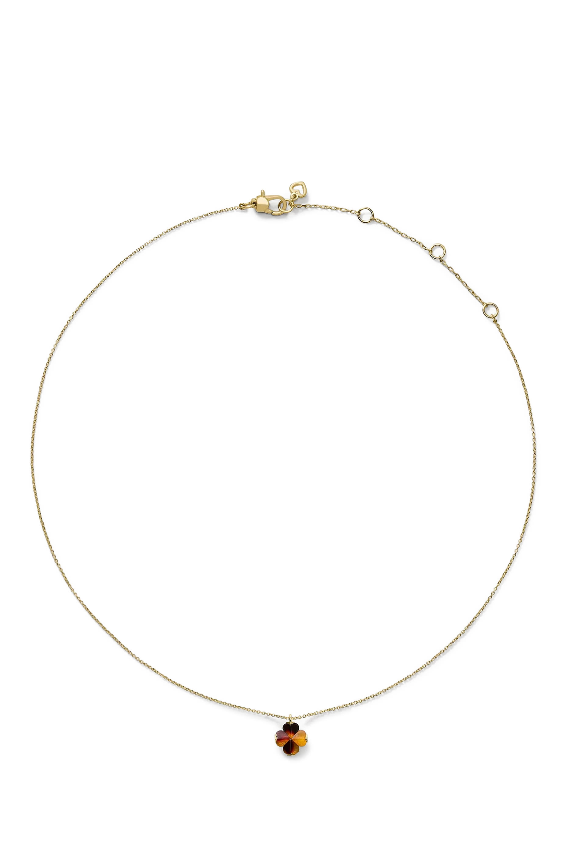 قلادة بدلاية بتصميم زهرة سبايد صغيرة، معدن مطلي وأسيتات