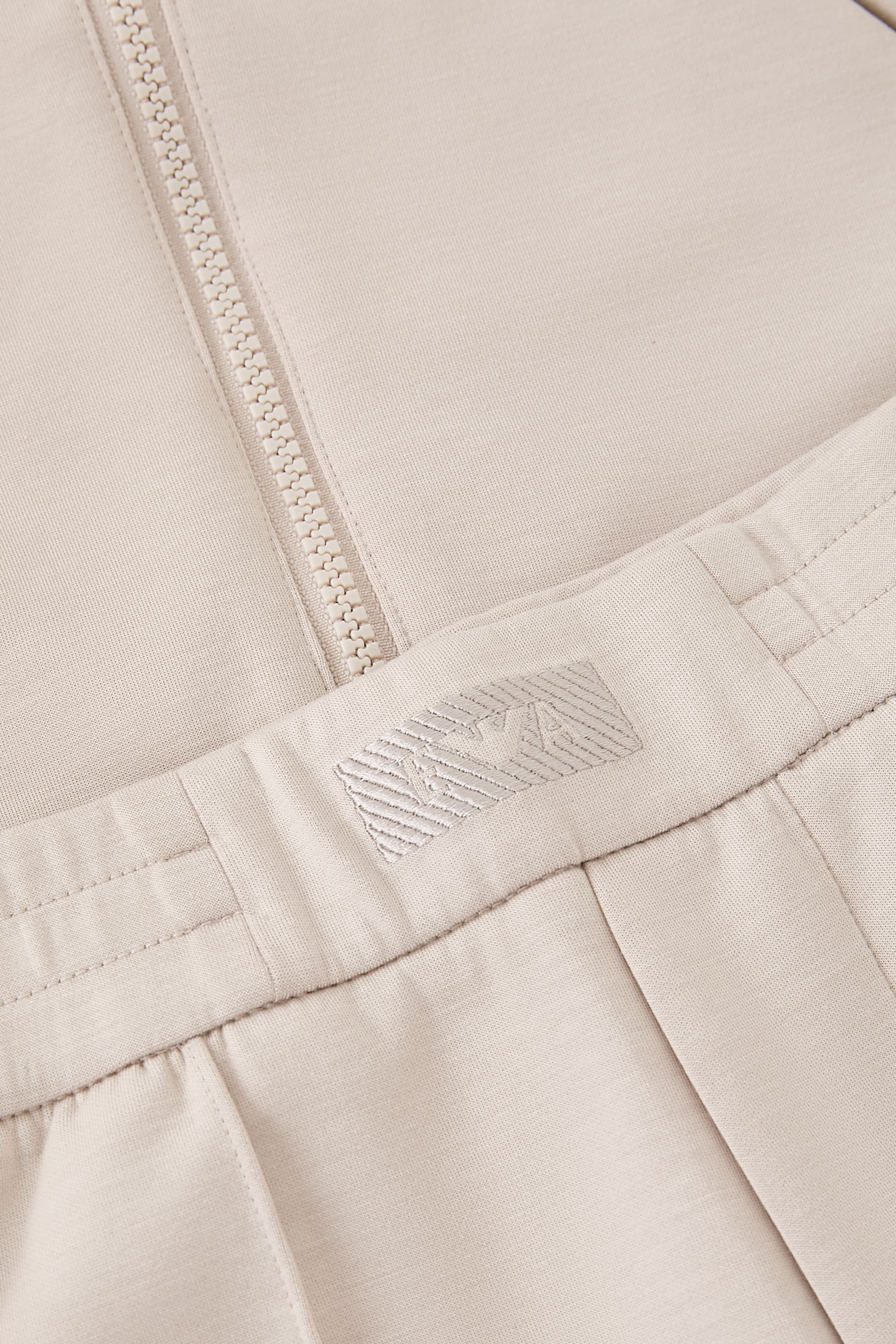 طقم سويت شيرت بسحاب وبنطال رياضي للأطفال