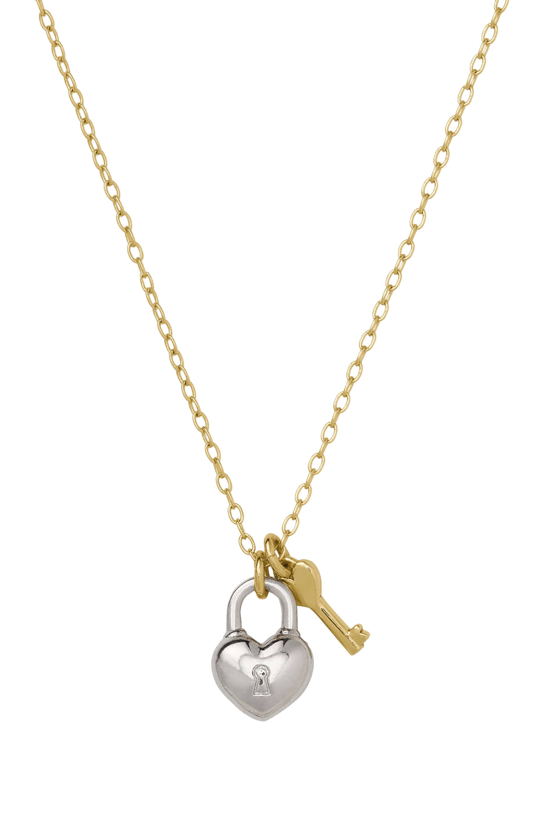 قلادة لوف يا بدلاية مرصعة بأحجار زركونيا مكعبة، معدن مطلي