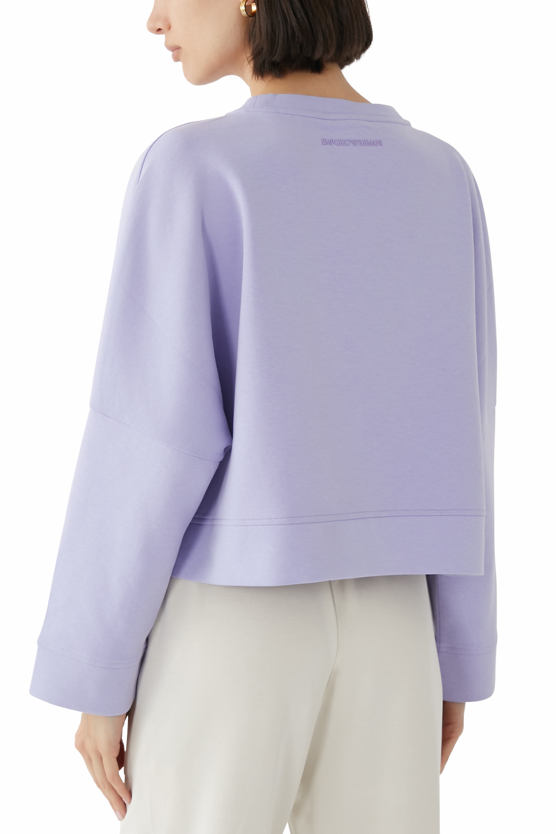 سويت شيرت مطرز بشعار الماركة جيرسيه