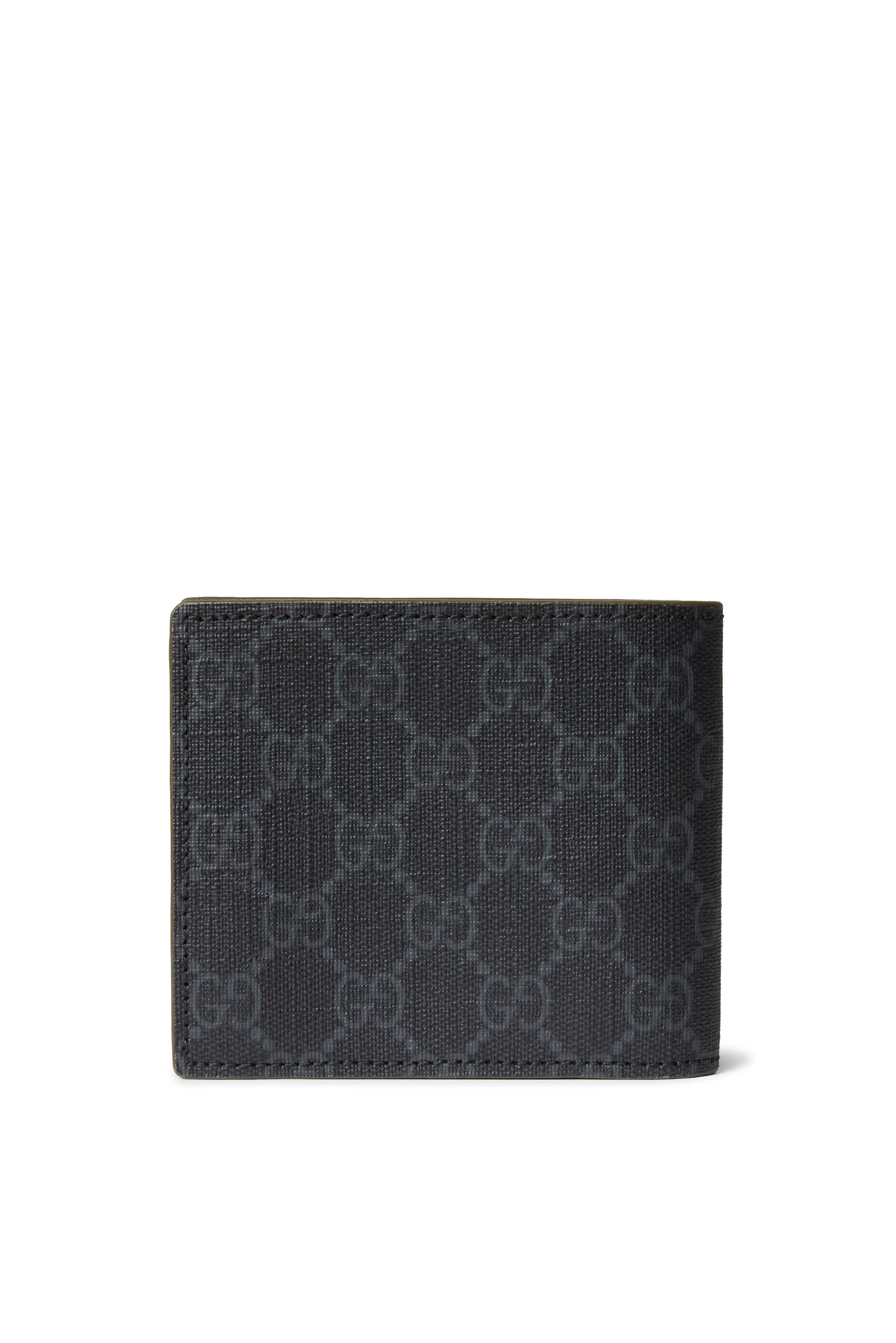 محفظة للنقود المعدنية بنقشة شعار حرفي الماركة