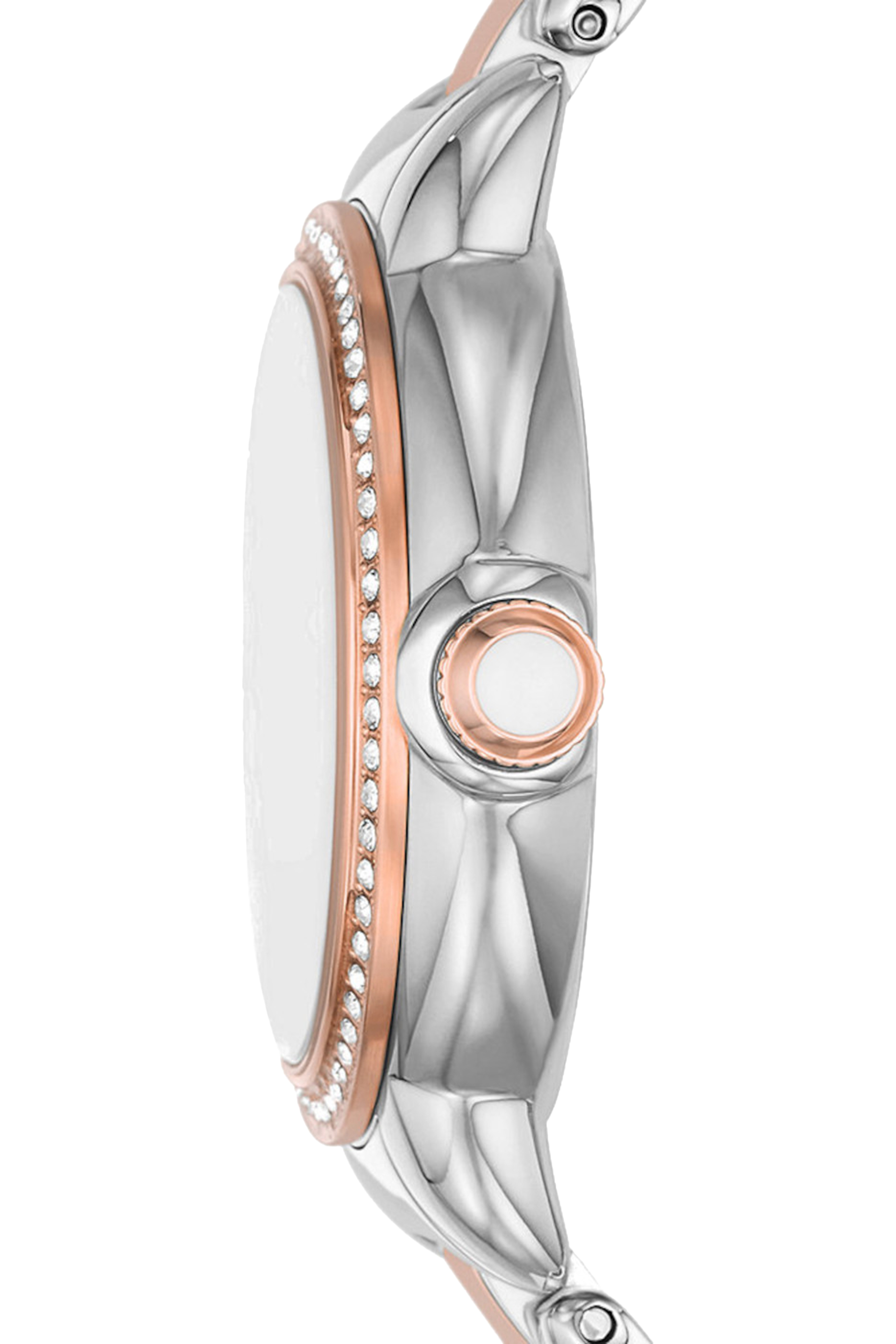 ساعة بلونين وحركة ثنائية العقارب ستانلس ستيل 32 مم