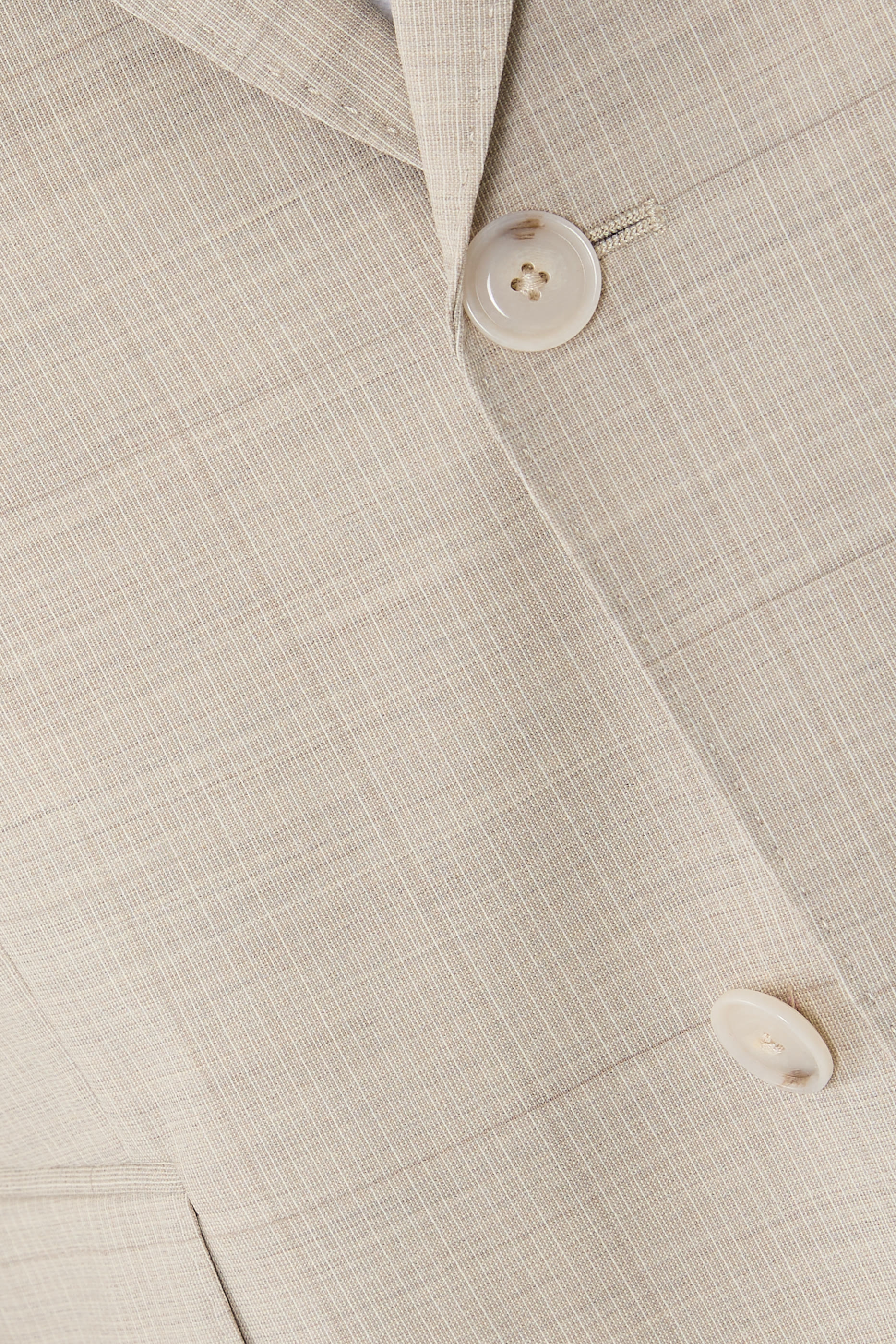 بدلة بقصة ضيقة صوف مطاطي بنقشة مربعات