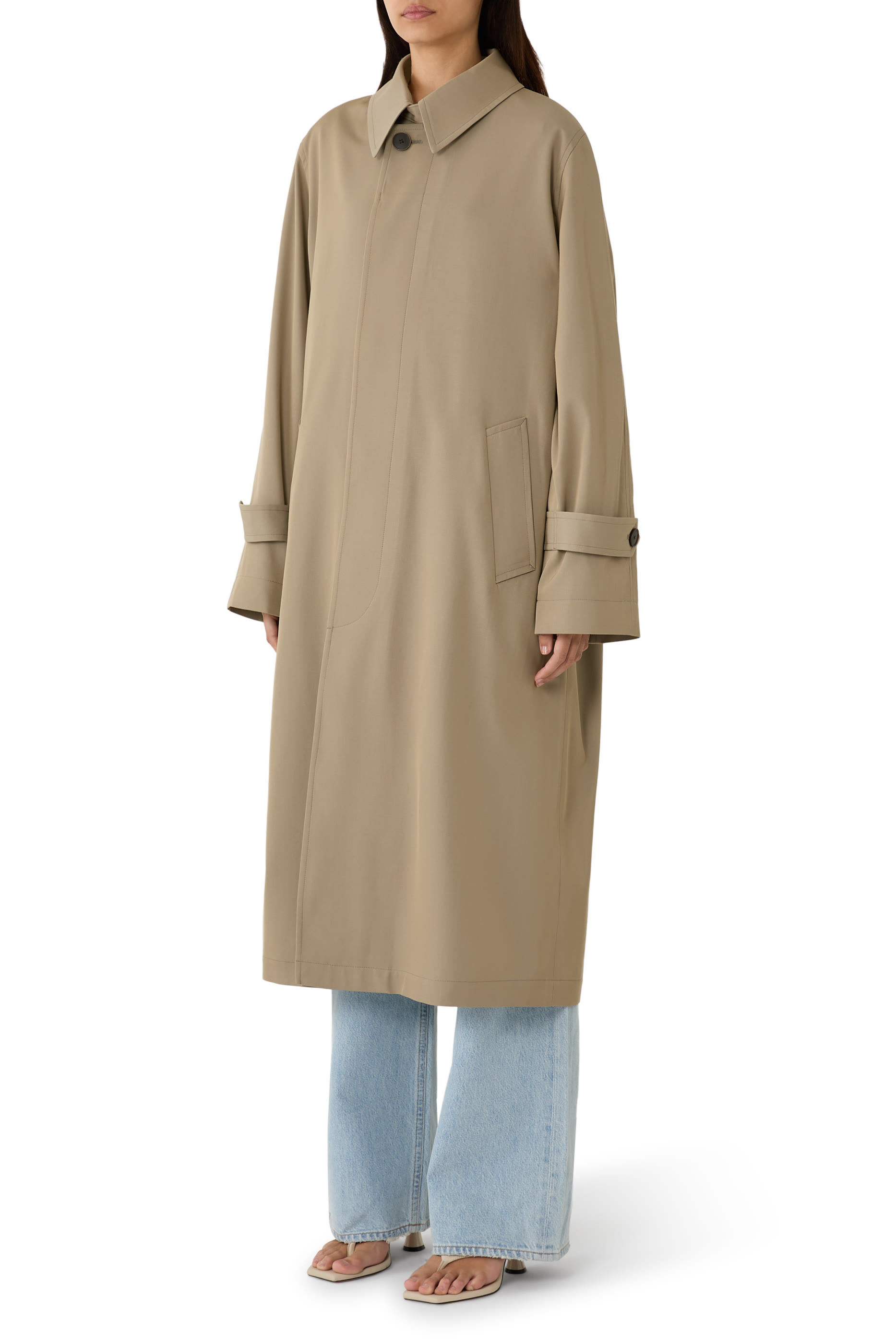 معطف ماكس صوف غابردين خفيف