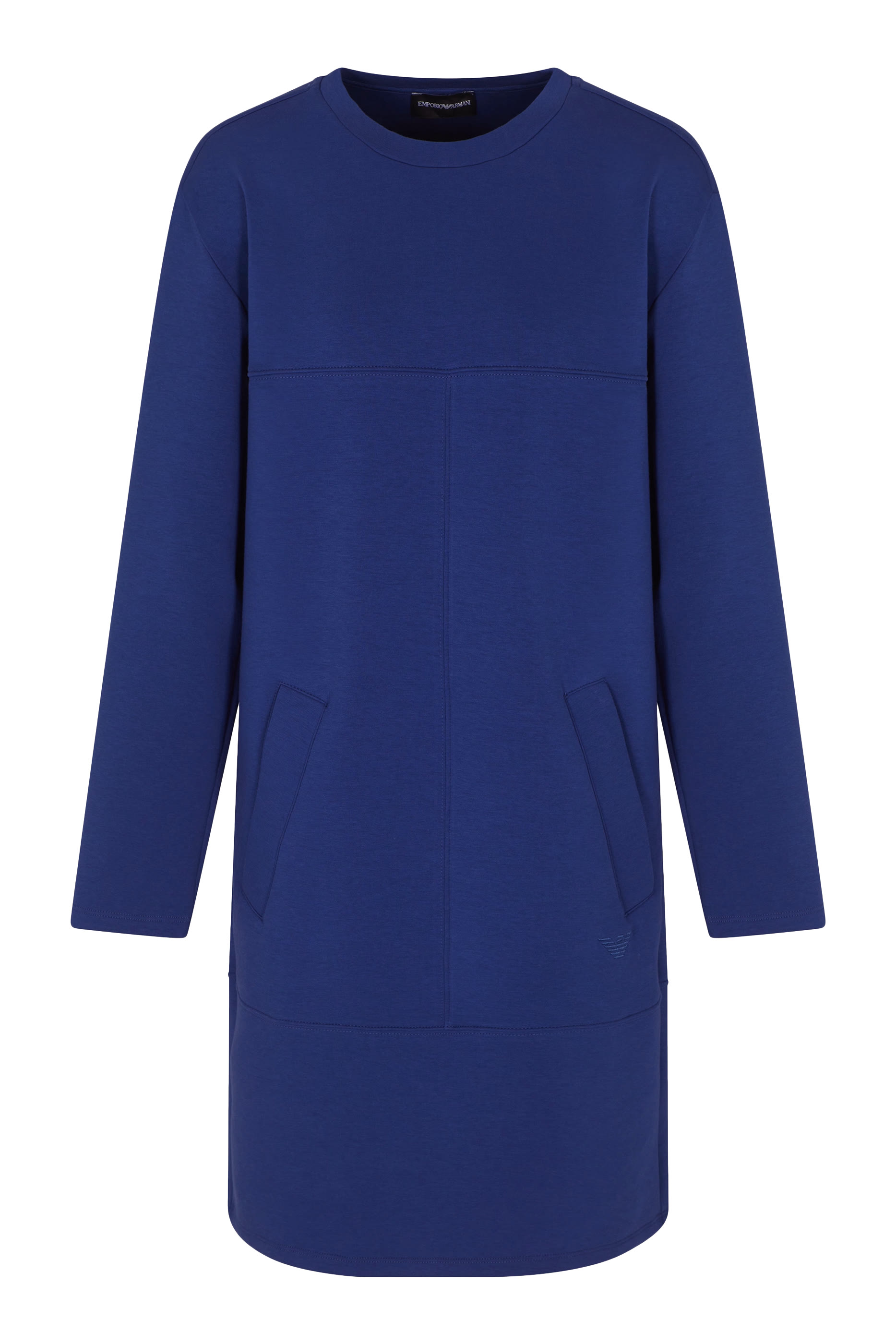 فستان بياقة ضيقة جيرسيه مزدوج