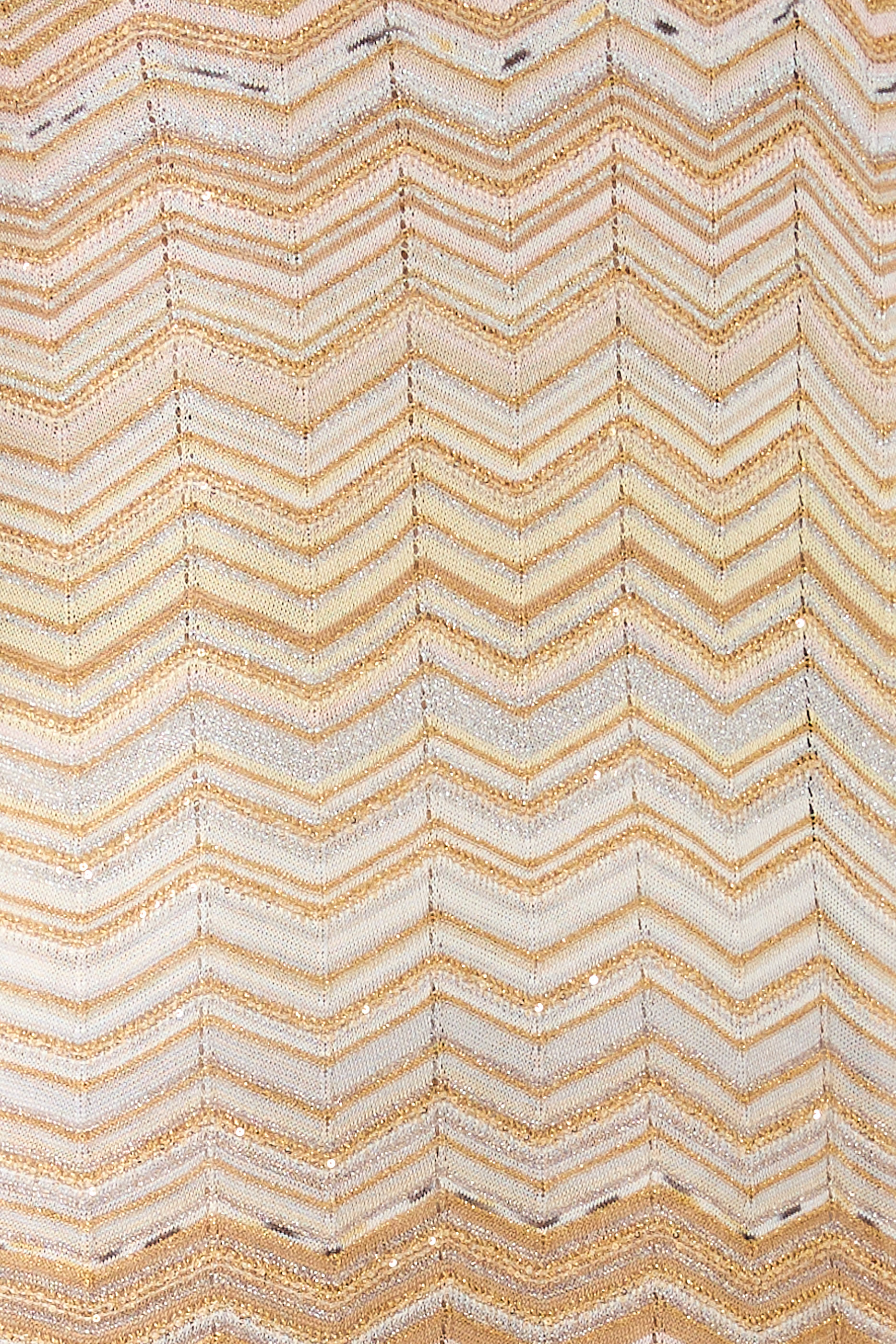 كارديغان طويل بنمط شيفرون مزين بترتر