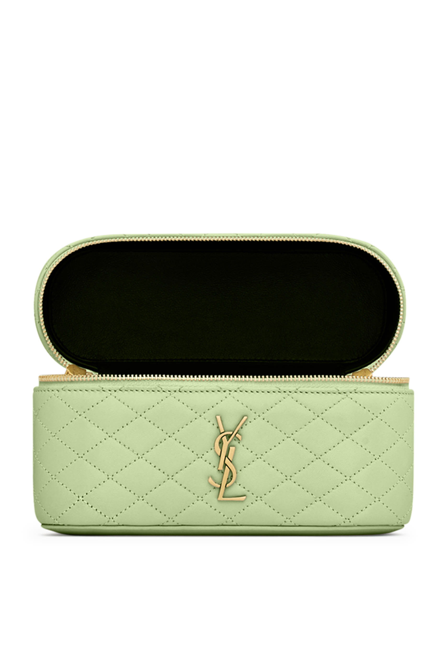 حقيبة مستحضرات تجميل غابي جلد حمل