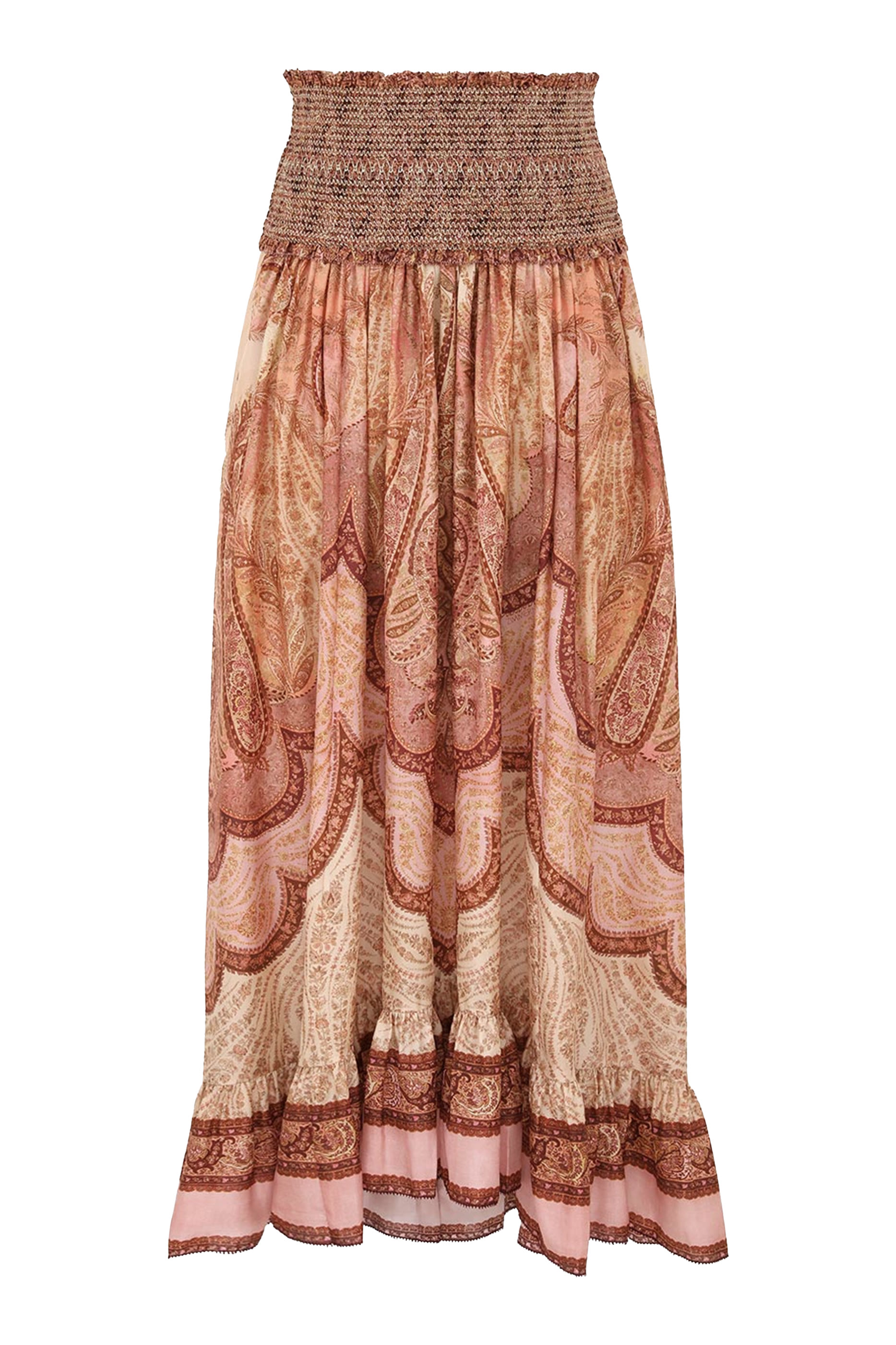 تنورة واندرلاست طويلة مزينة بكشكش