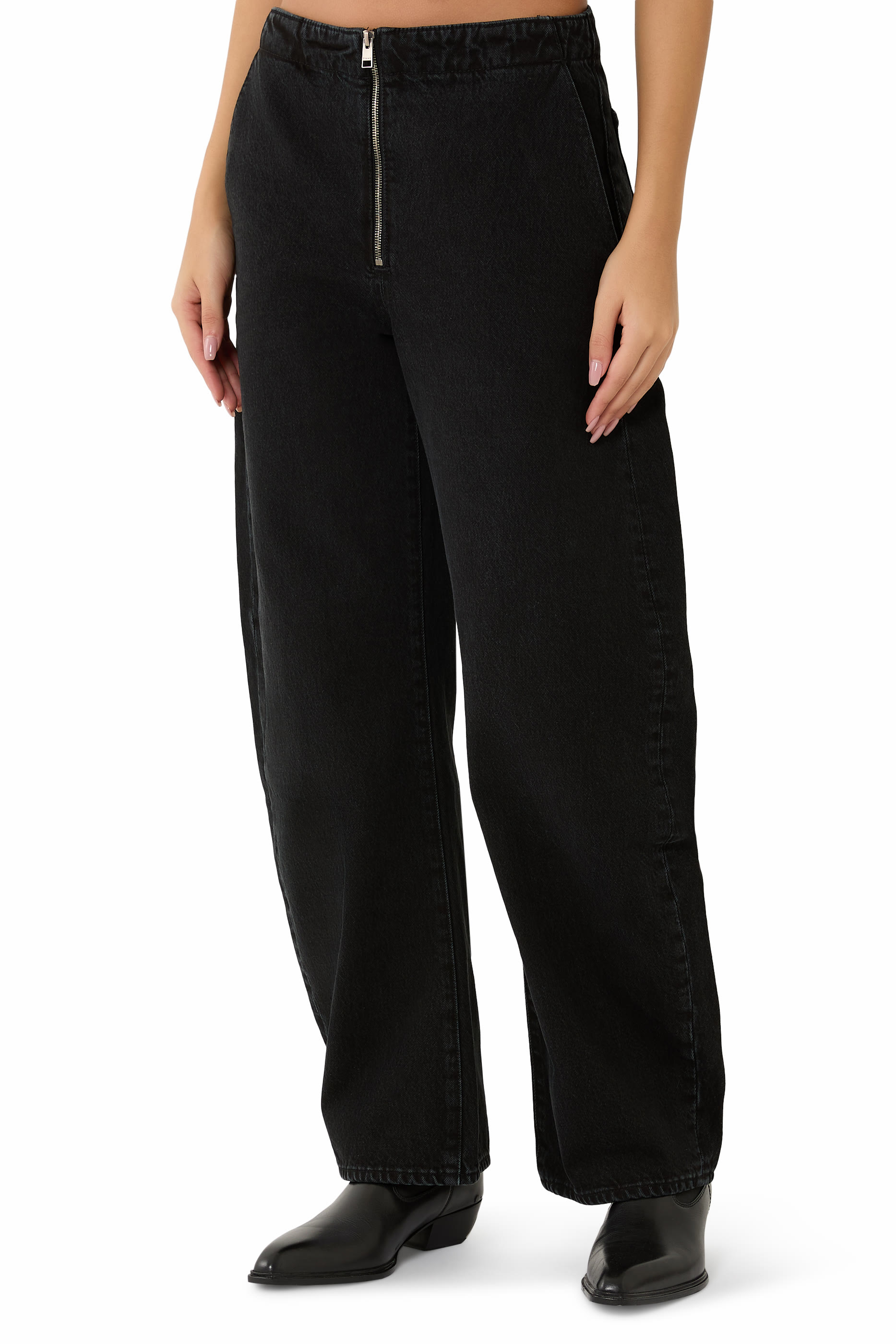 بنطال جينز بسحاب