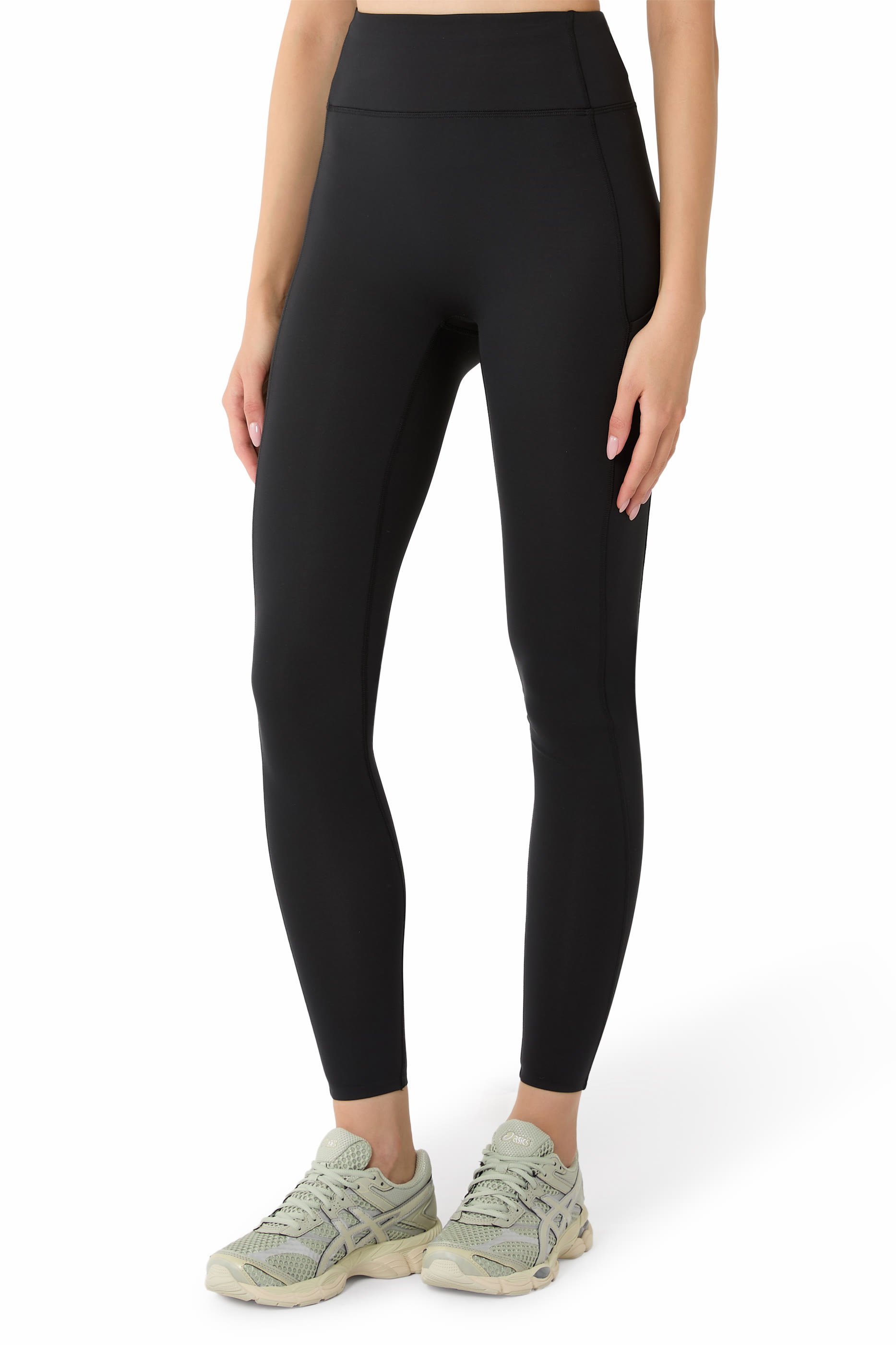 لغينغز بخصر مرتفع قماش ناعم