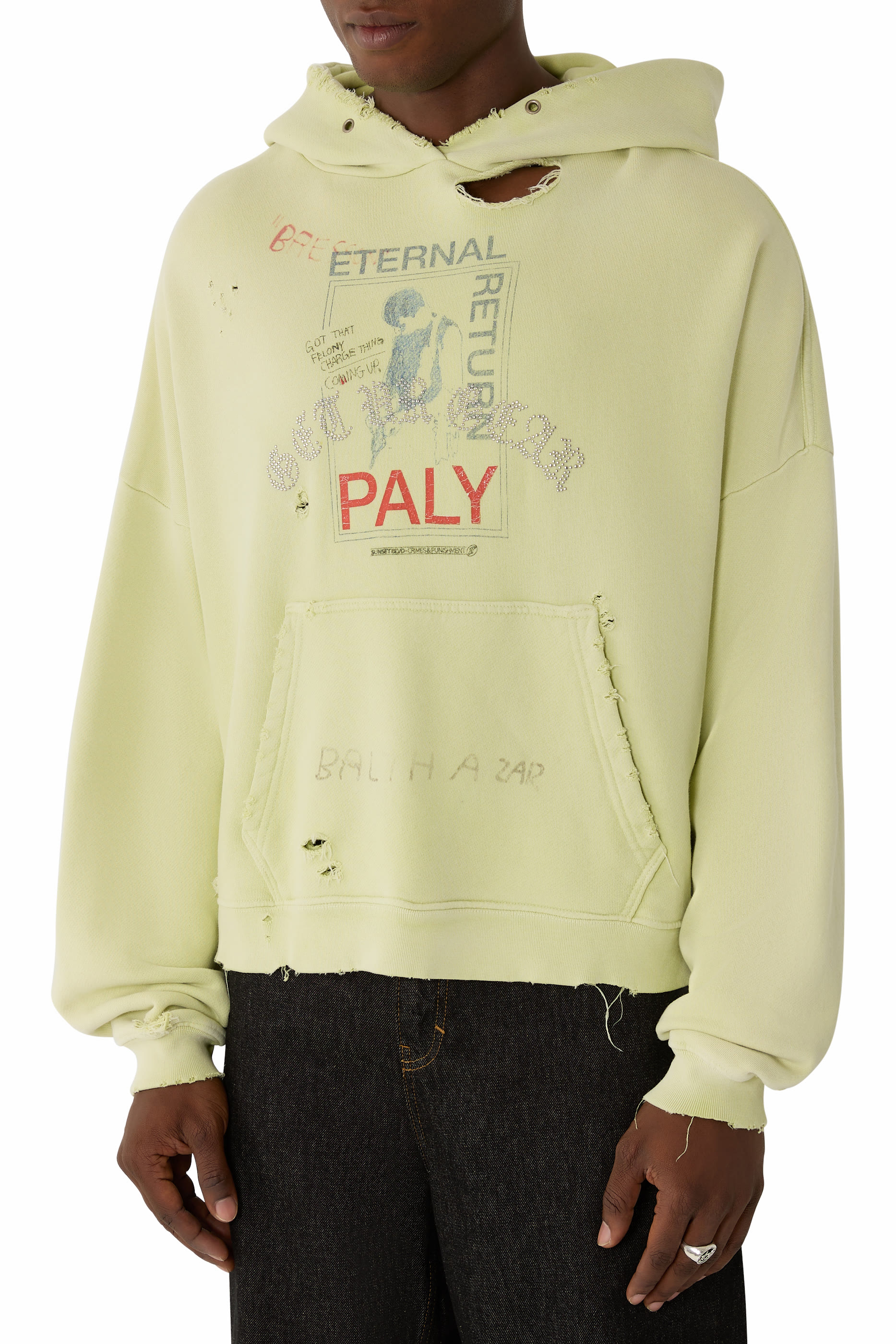 هودي بنقشة غرافيكية بعبارة إيترنل ريتورن