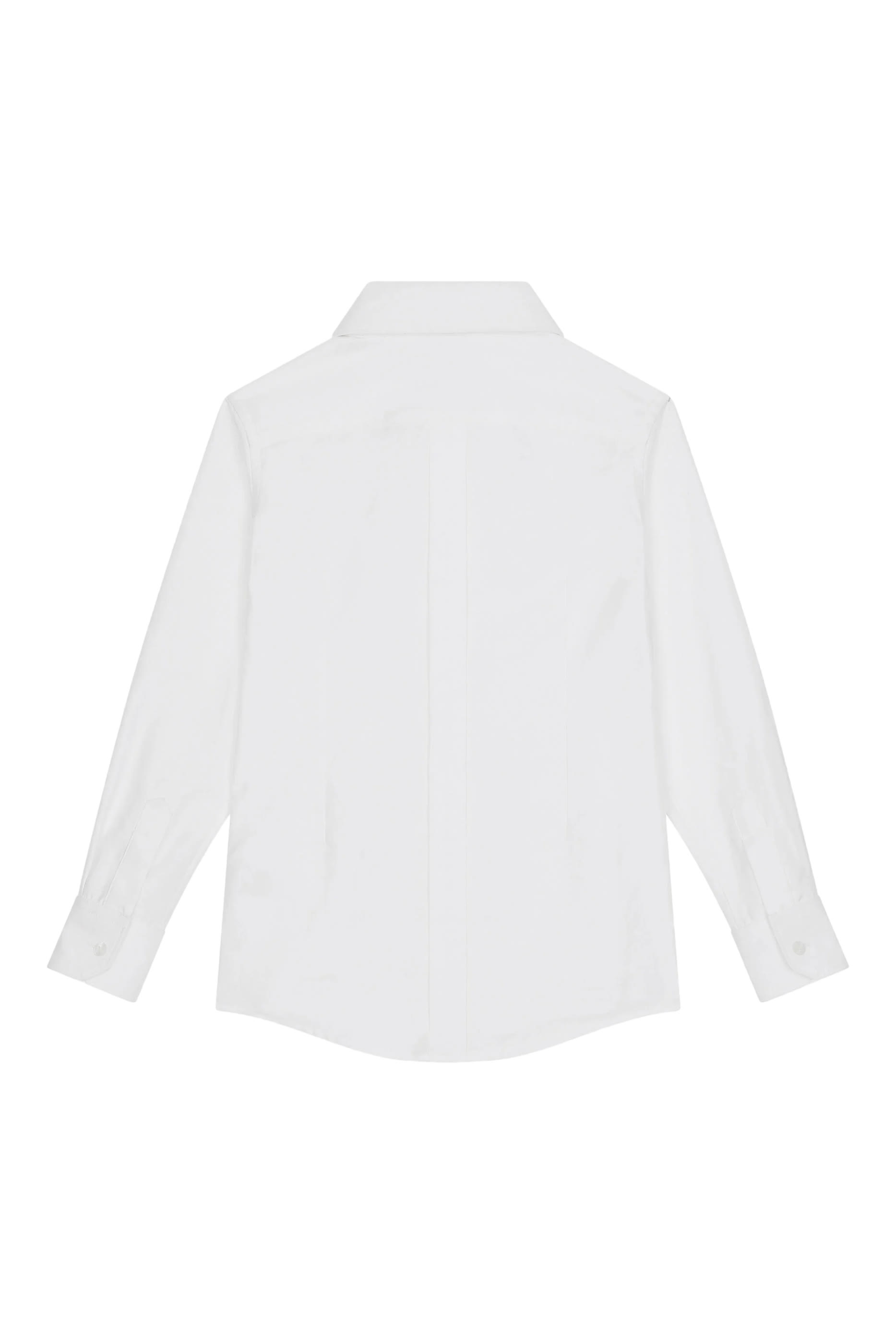 قميص بأكمام طويلة جاكار بوبلين للأطفال