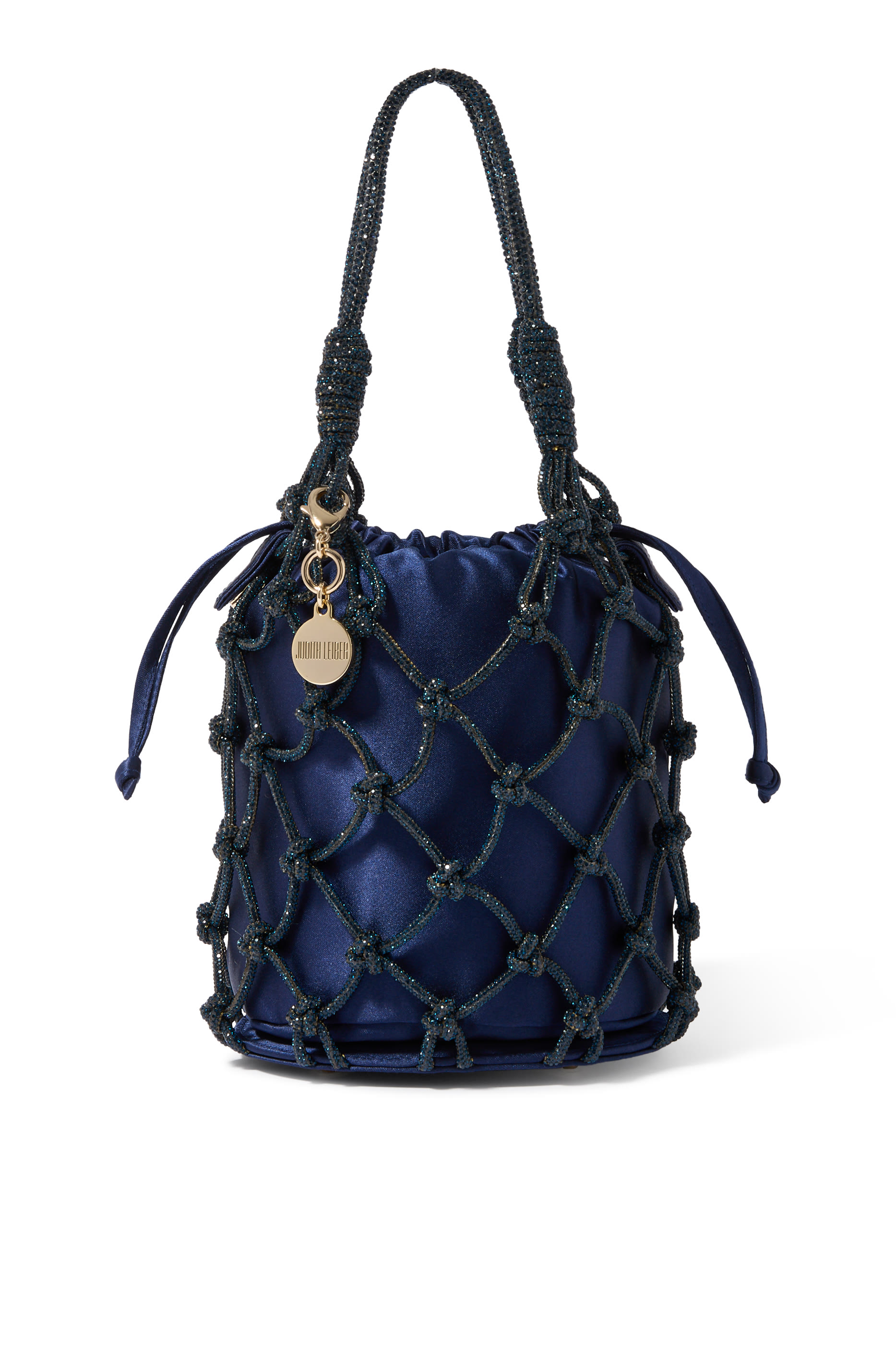 حقيبة صغيرة قماش شبكي لامع