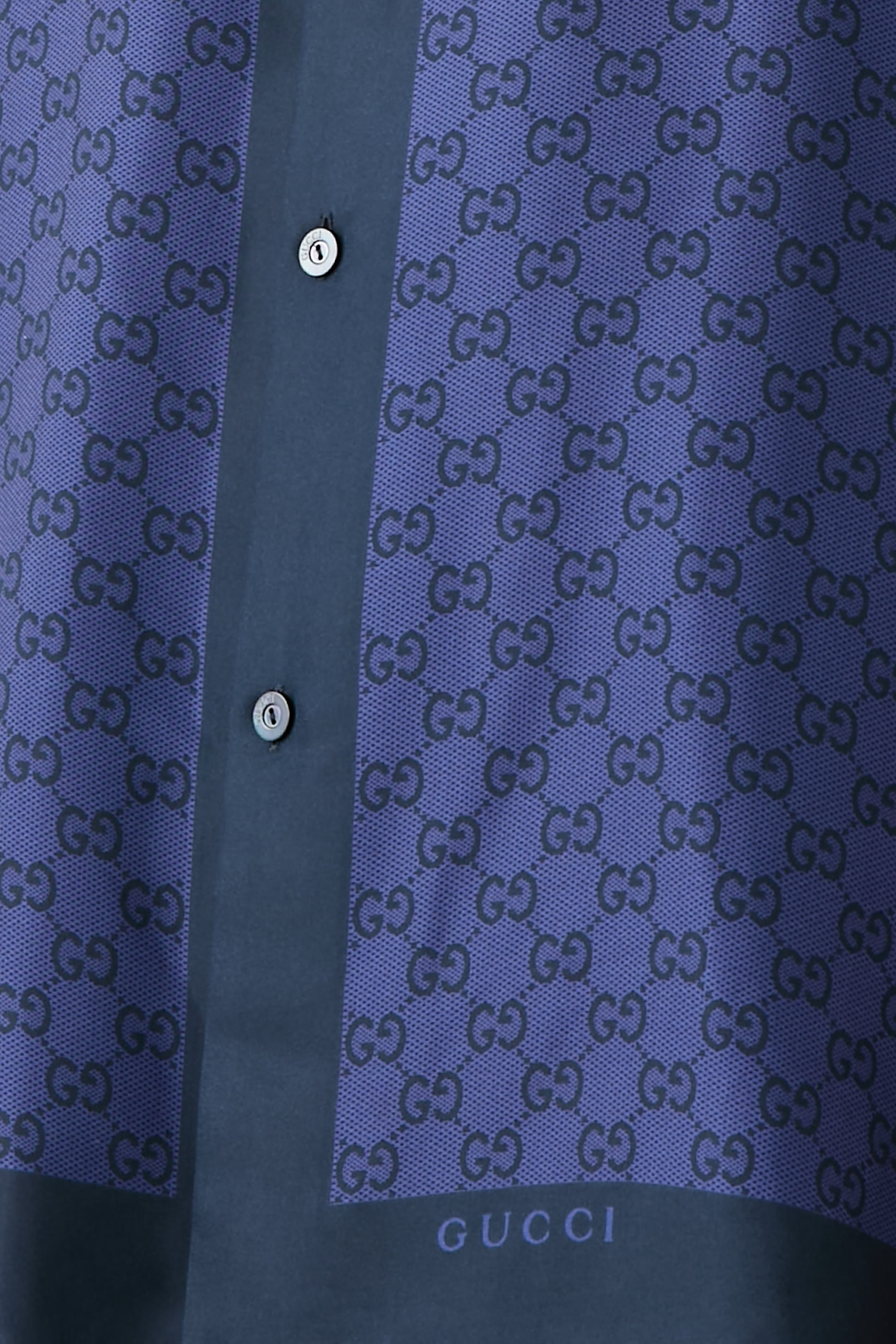 قميص بولينغ بطبعات حرير تويل