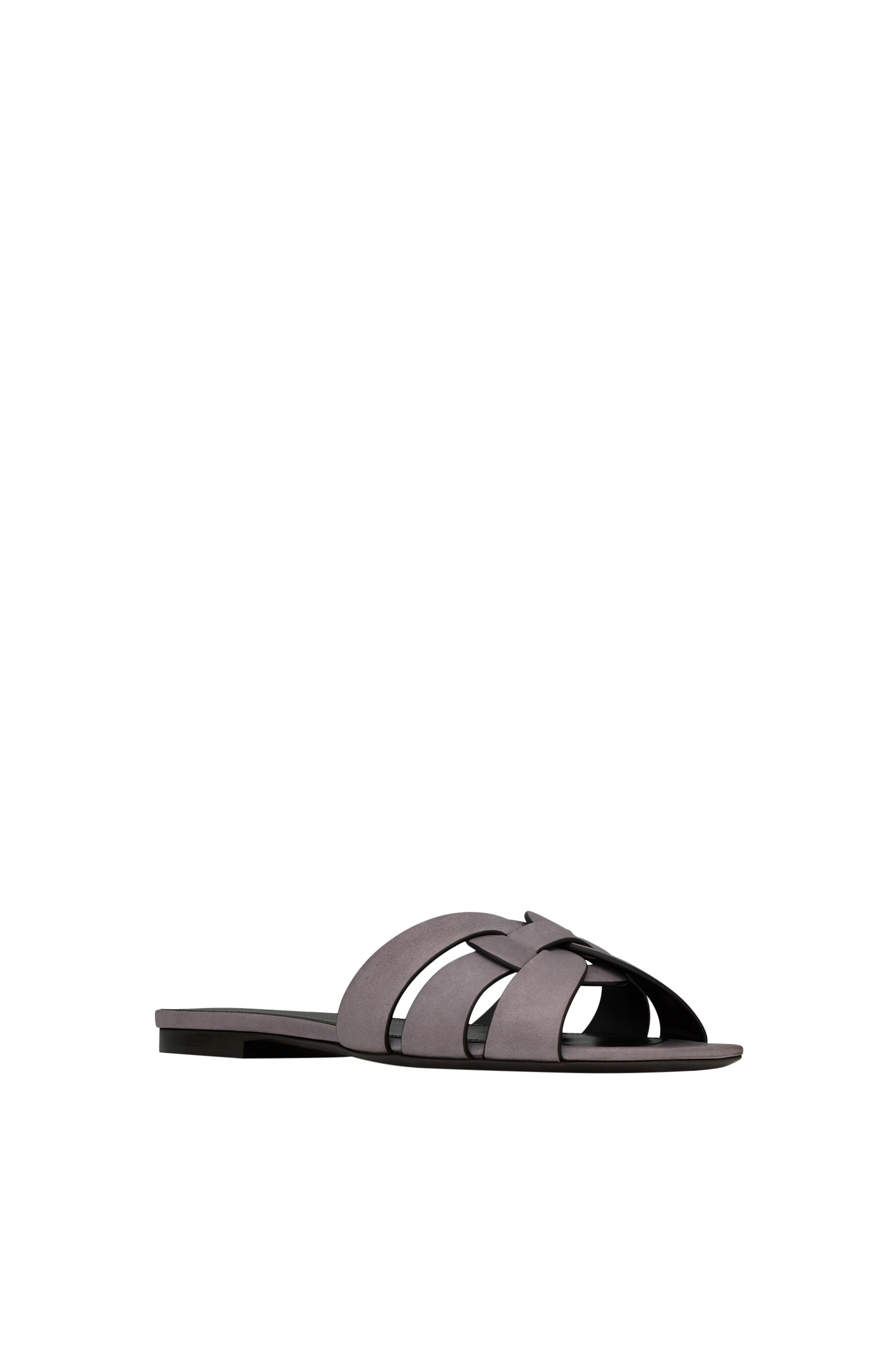 حذاء تريبيوت مفتوح بكعب مسطح جلد