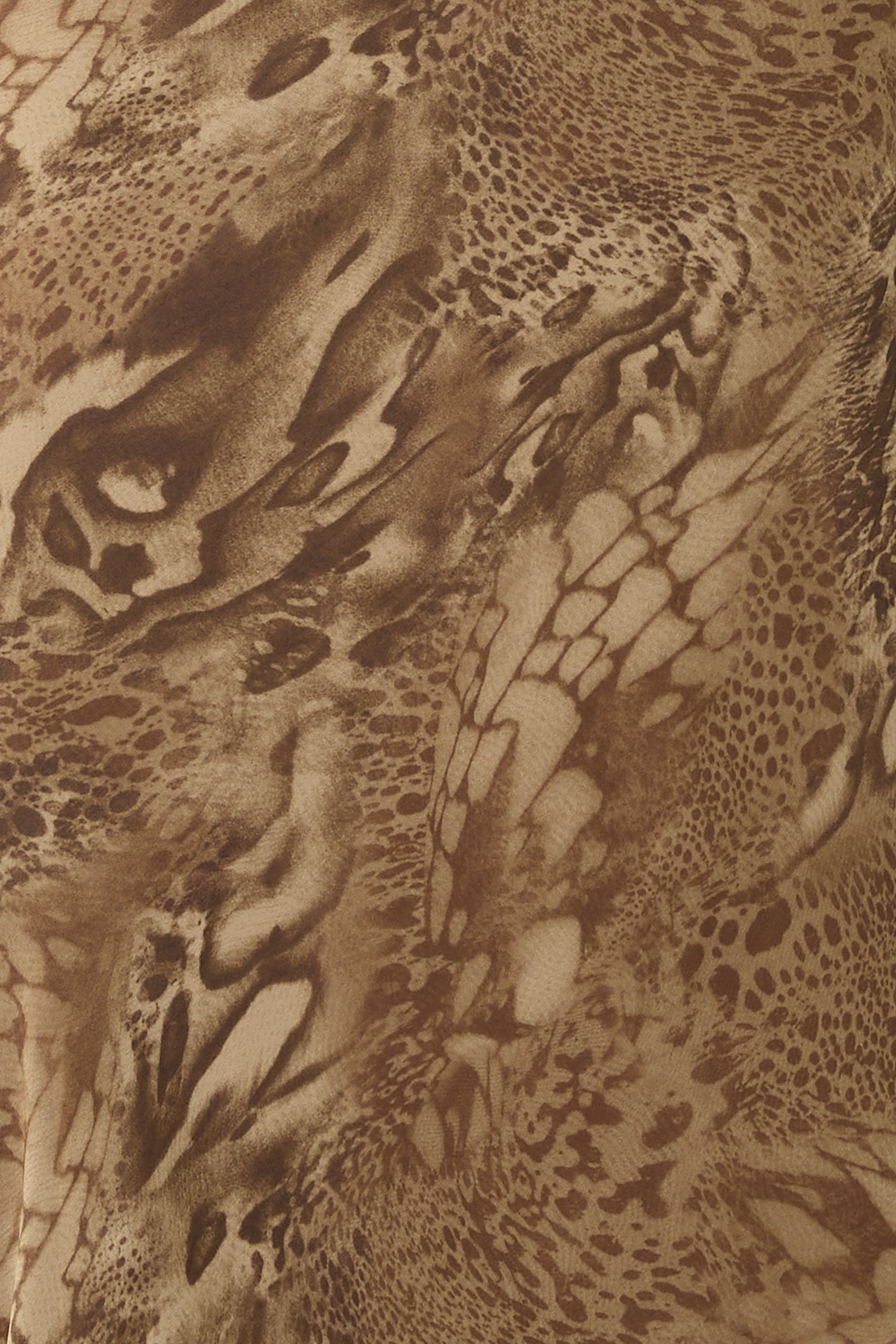 فستان سيريس طويل جورجيت بنقشة جلد الفهد