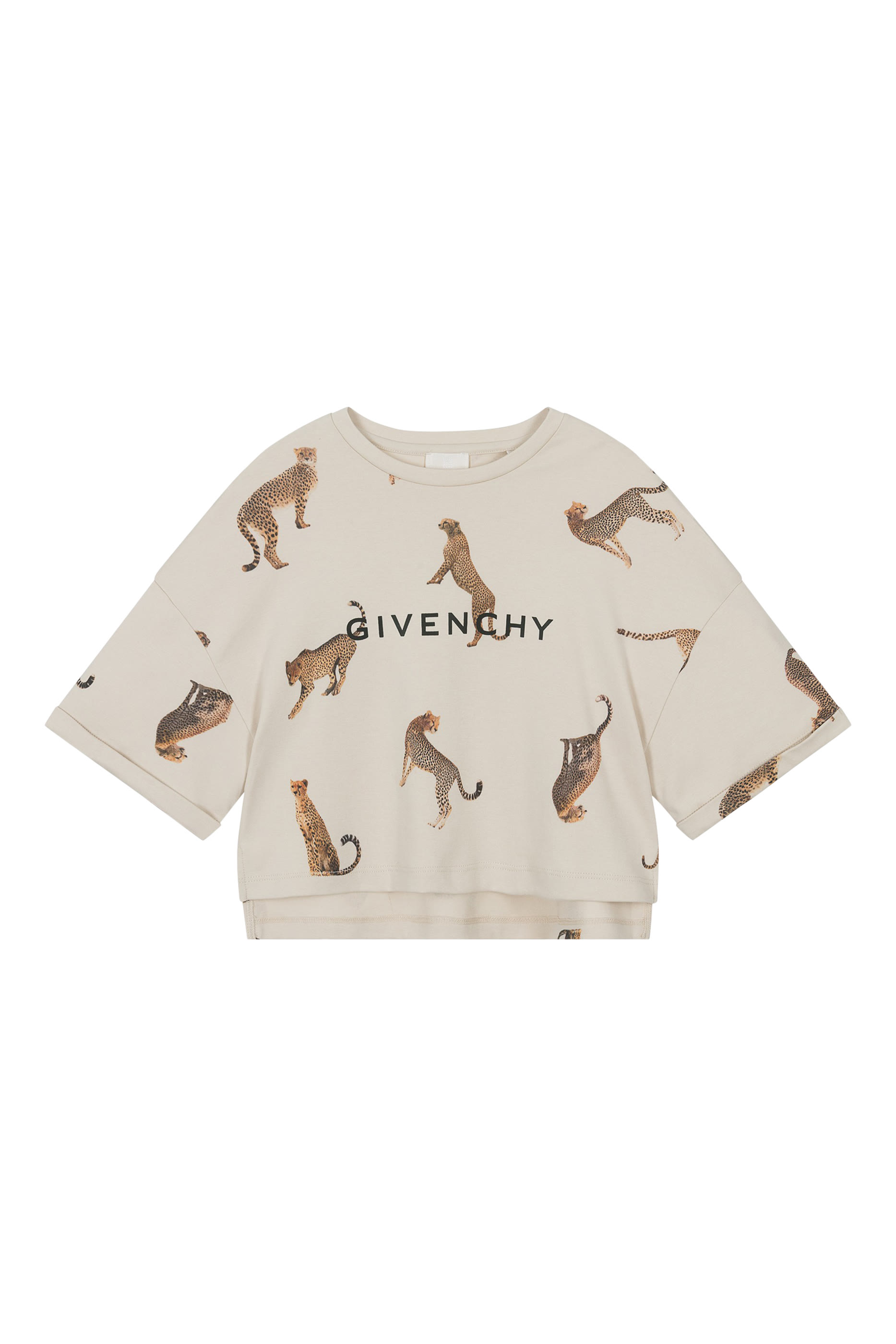 تيشيرت بشعار الماركة ونقشة غرافيكية للأطفال