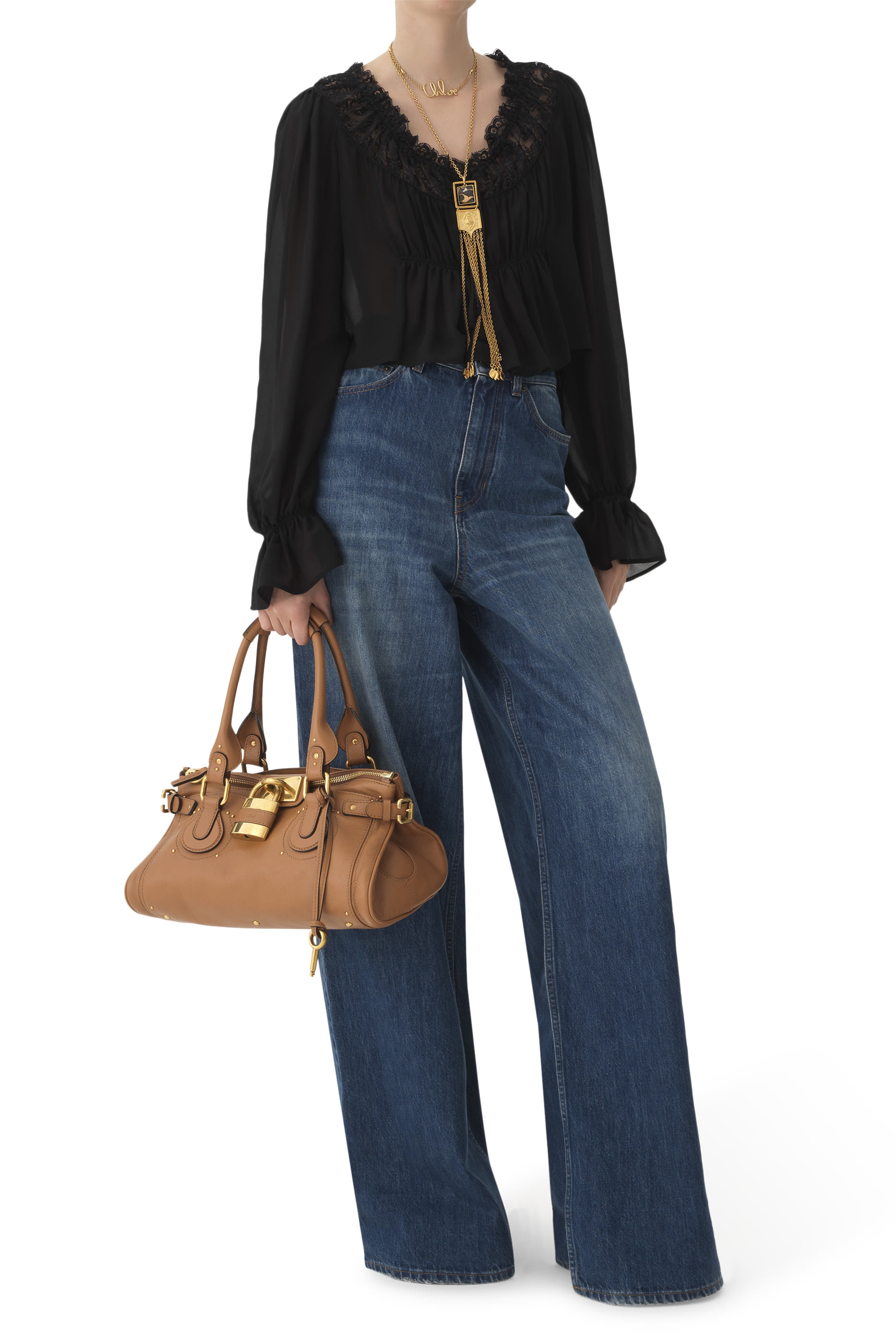 حقيبة بادينغتون جلد