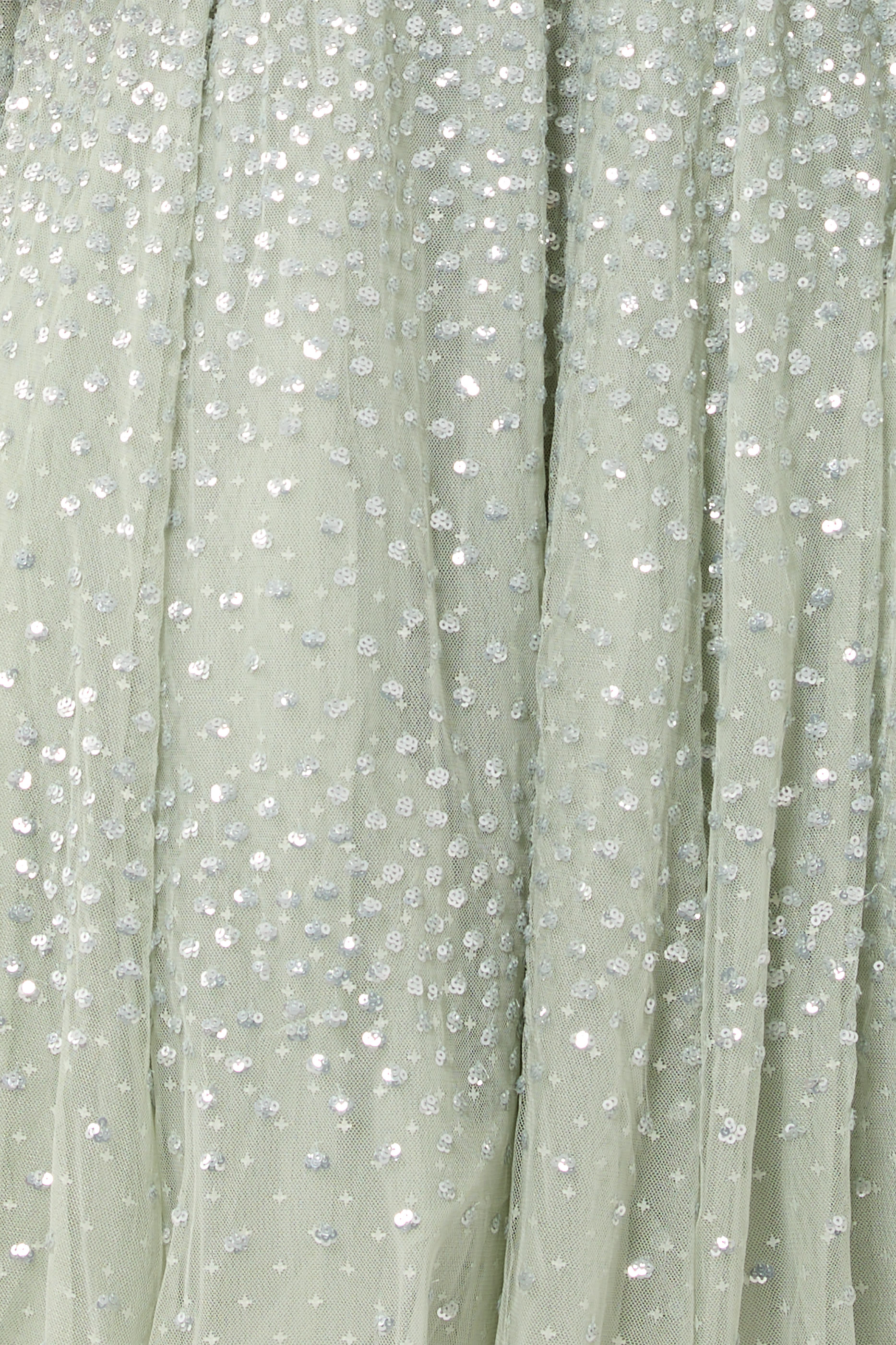 Scatter Dot Cape Sleeves Ankle Gown