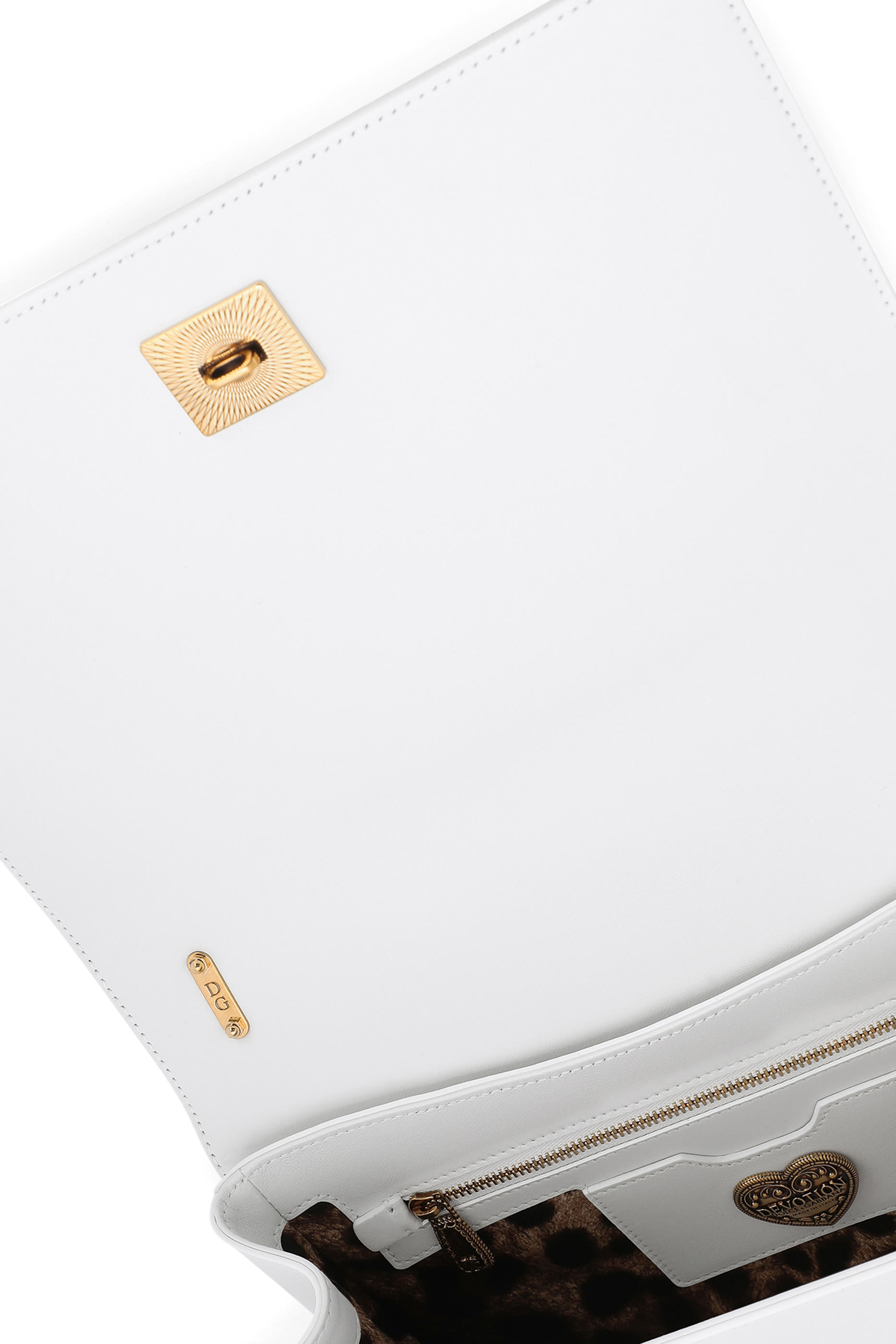 حقيبة ديفوشن كبيرة بتصميم مبطن جلد نابا لامع