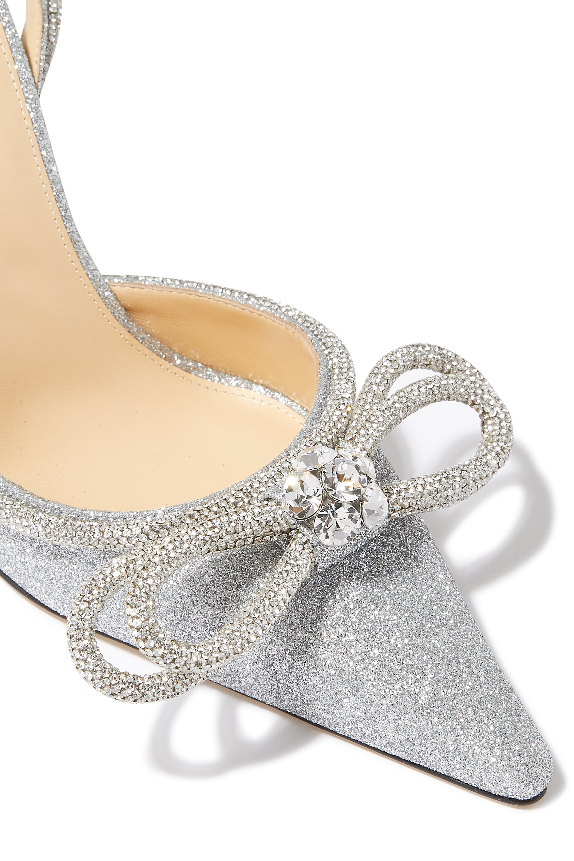 حذاء كلاسيكي 105 بربطتي فيونكة وغليتر