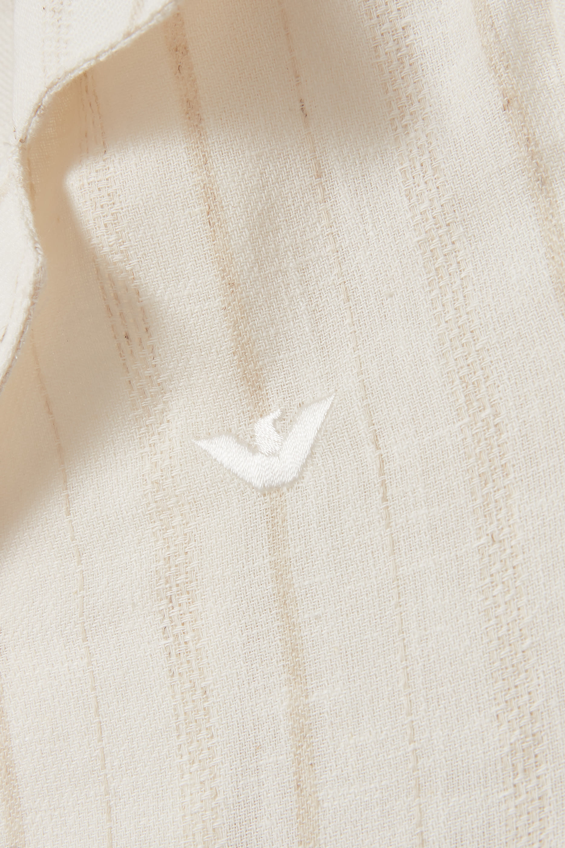 قميص مخطط مزيج كتان وجاكار للأطفال