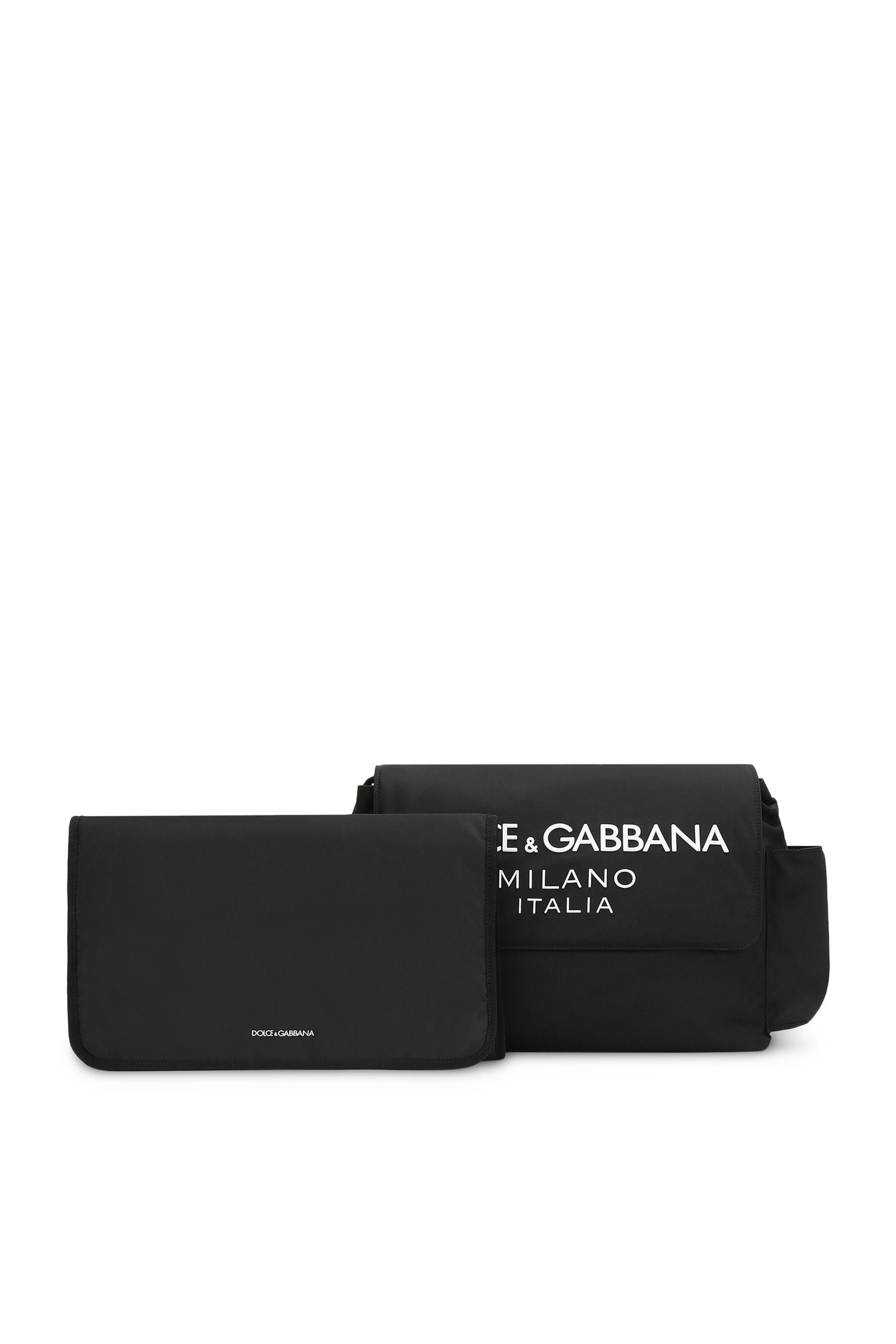 حقيبة مستلزمات أطفال نايلون مع مفرش تغيير الحفاضات