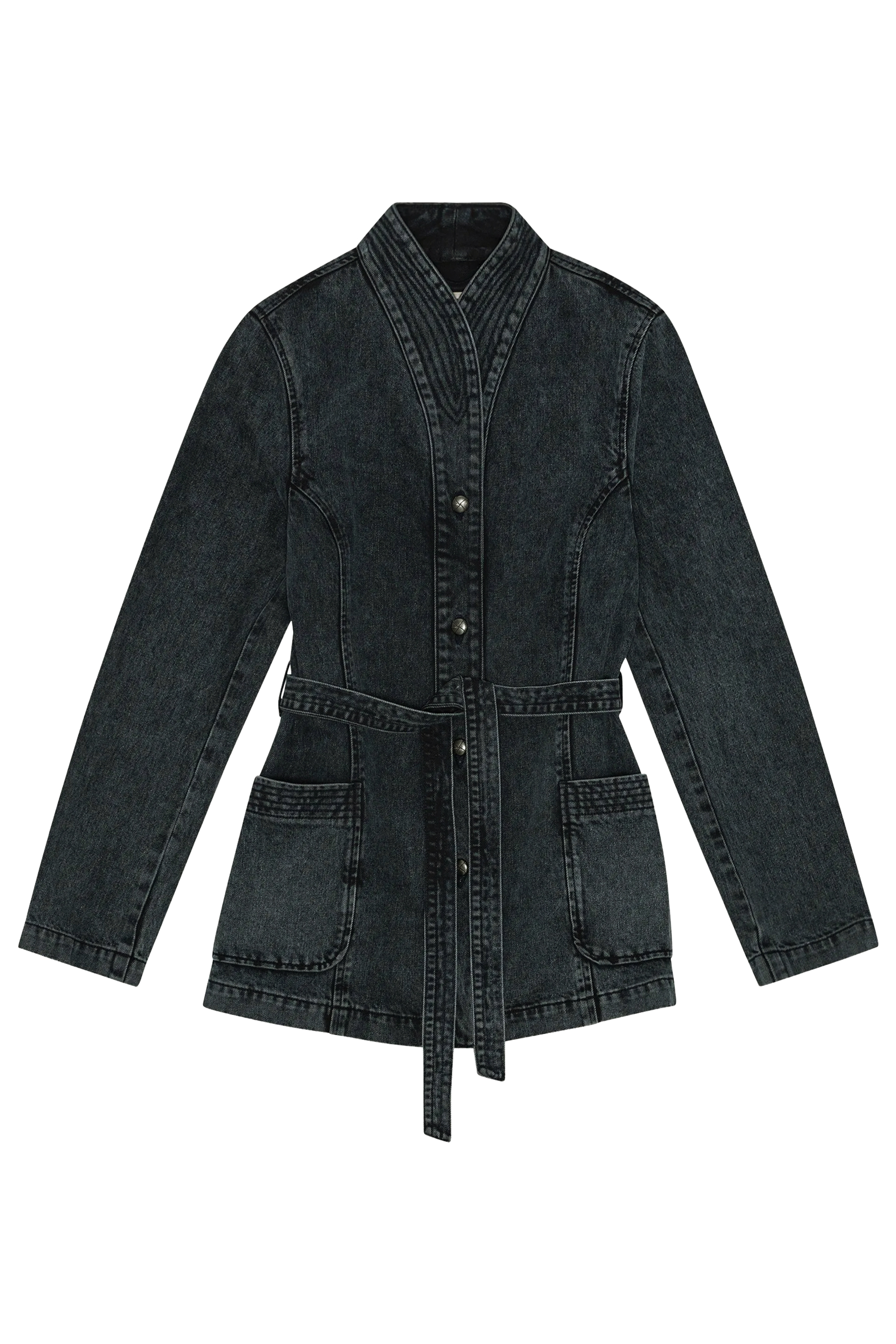 جاكيت دنيم بحزام