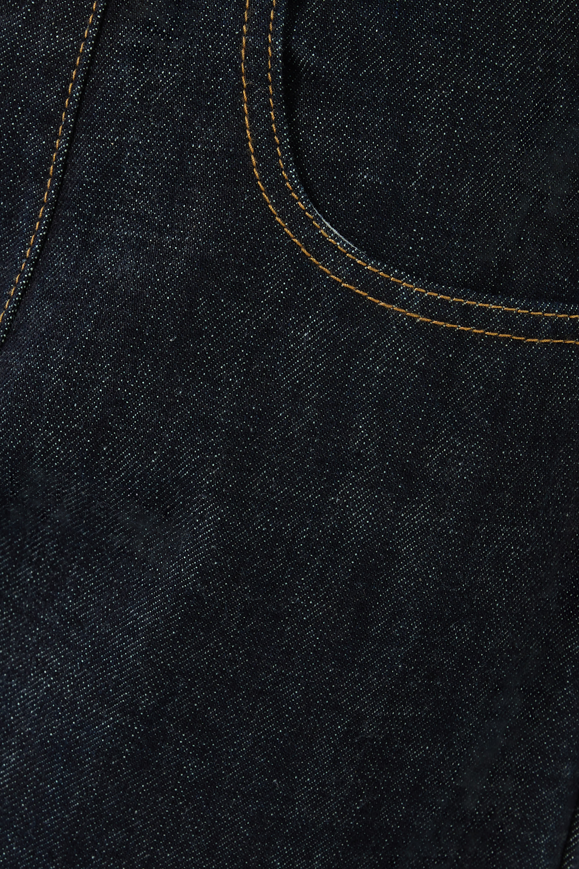 بنطال جينز بخصر مرتفع مزموم