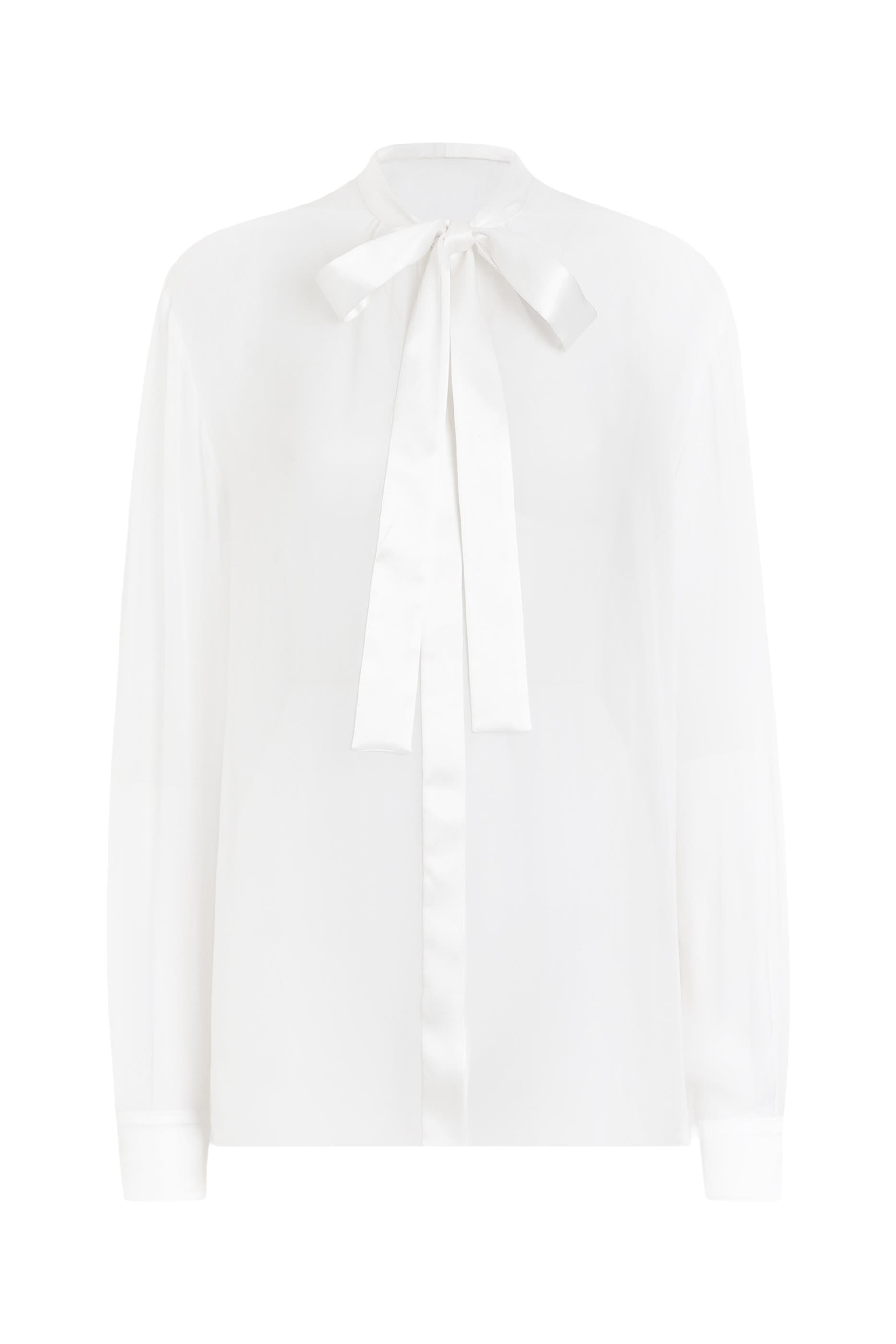 قميص بفيونكة شيفرون