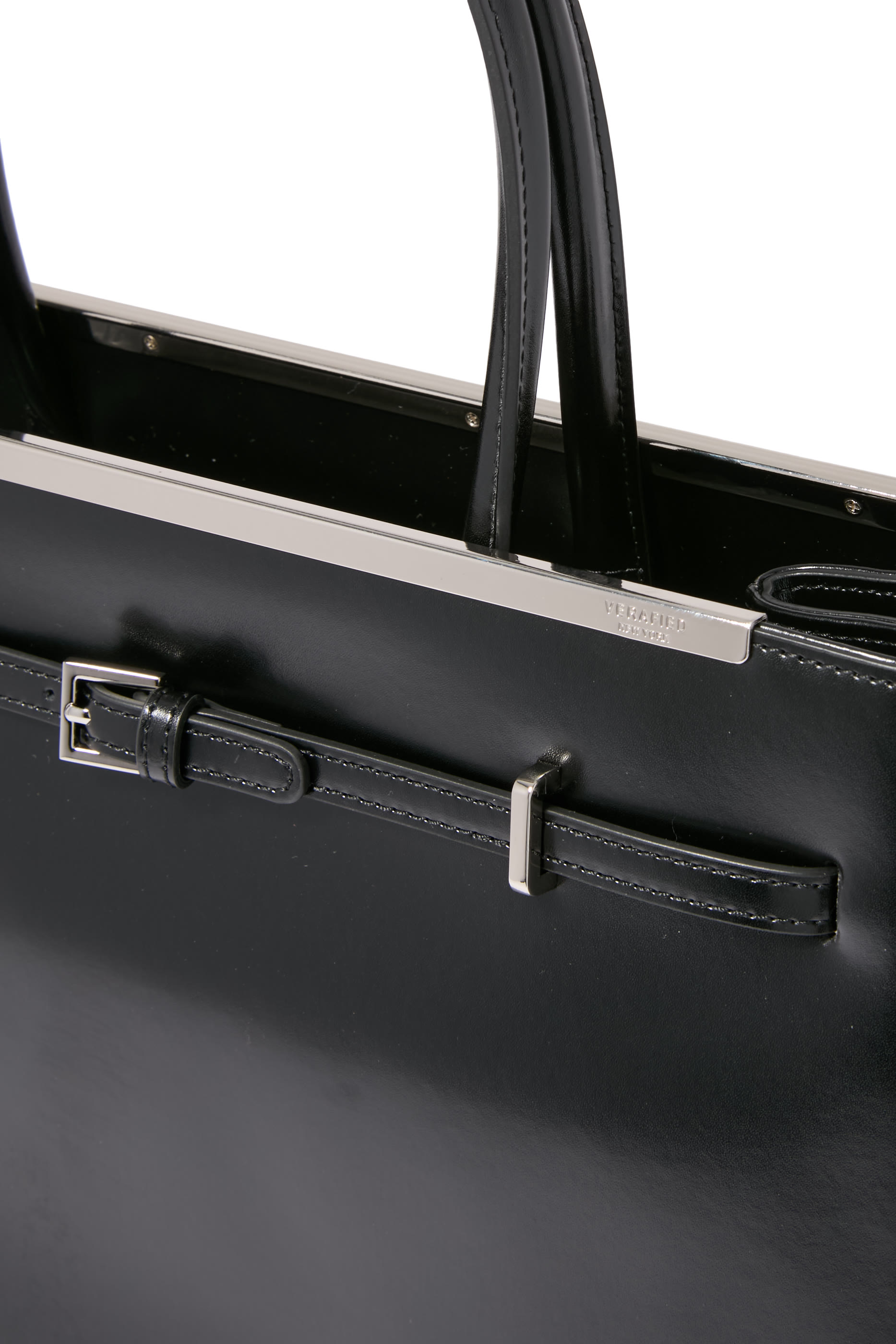 Noir Leather Book Tote Bag 33