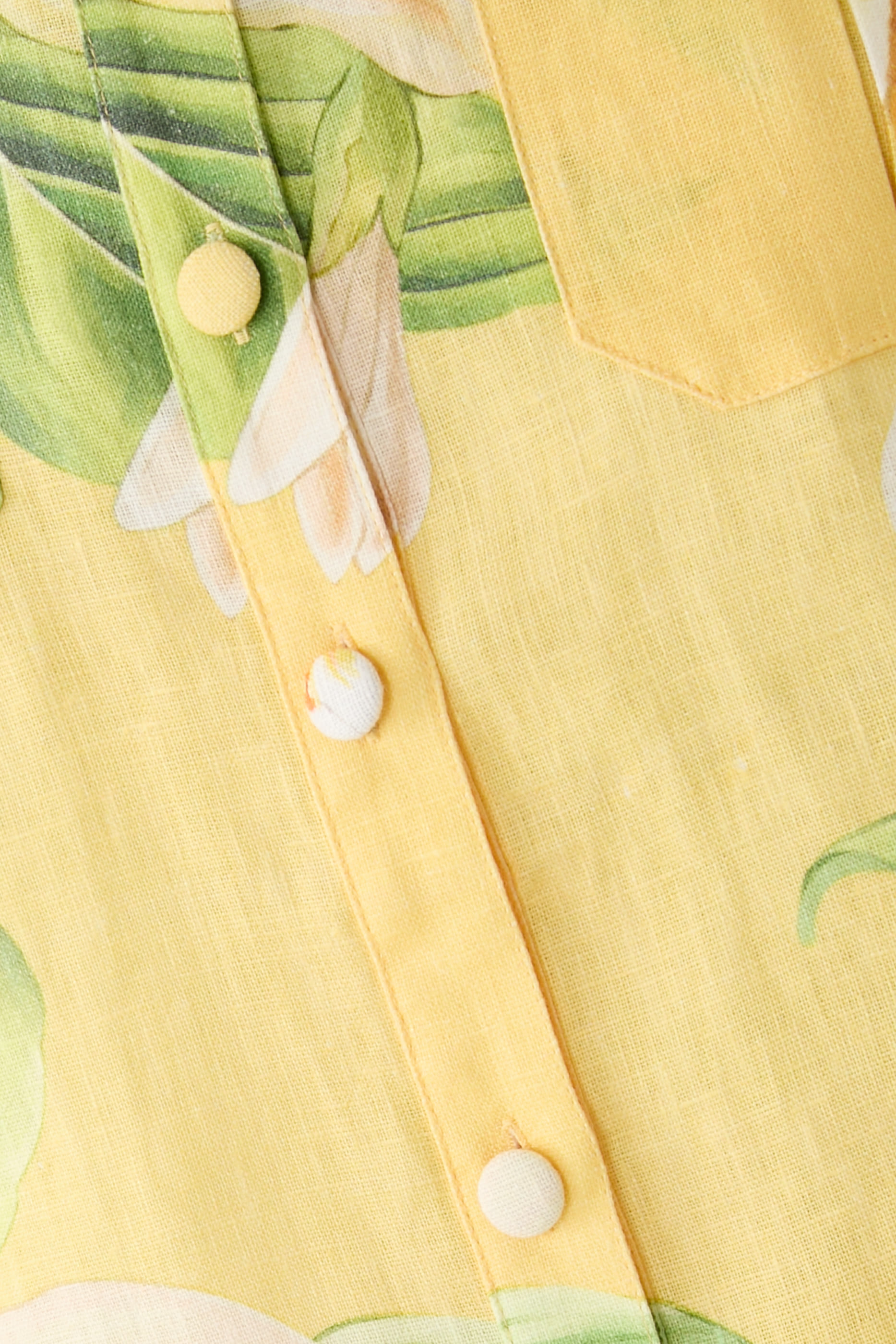 بلوزة كاتارينا بنقشة جوي بلون صن شاين