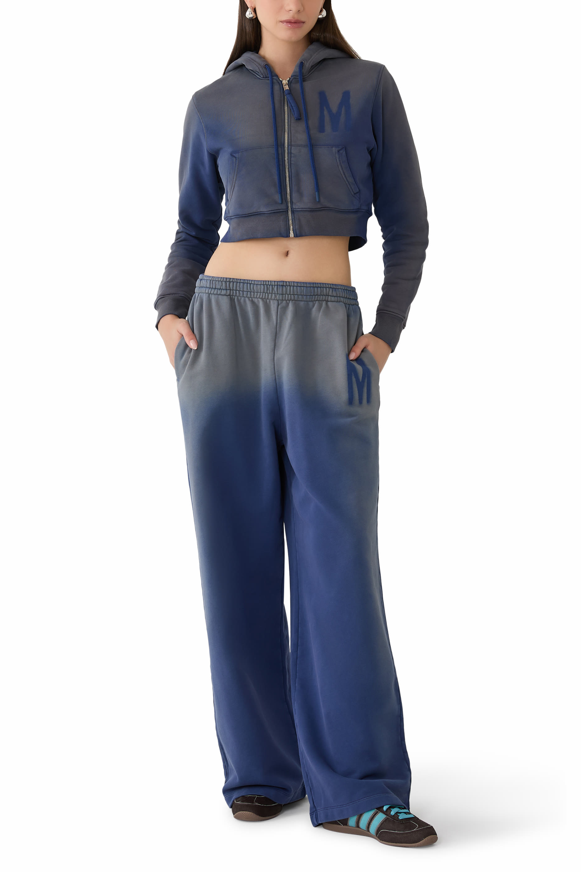 بنطال بطبعات صوف قطن عضوي