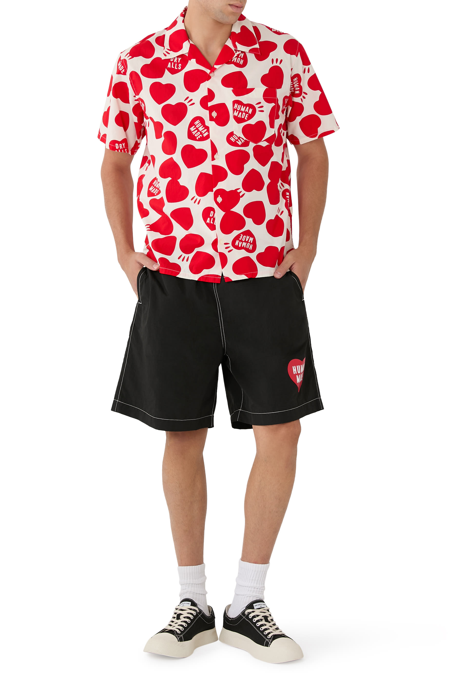 قميص ألوها بنقشة قلوب