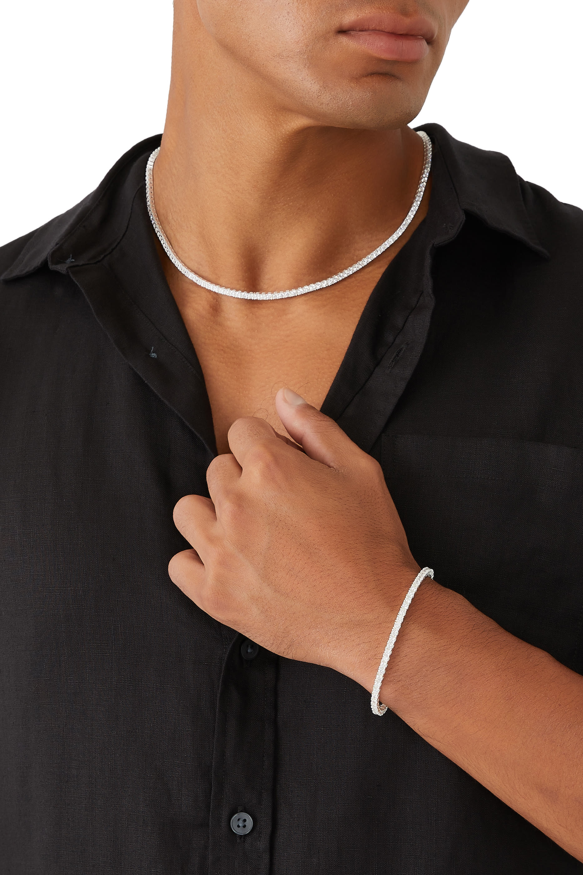 قلادة كلاسيكو تنس بتصميم سلسلة