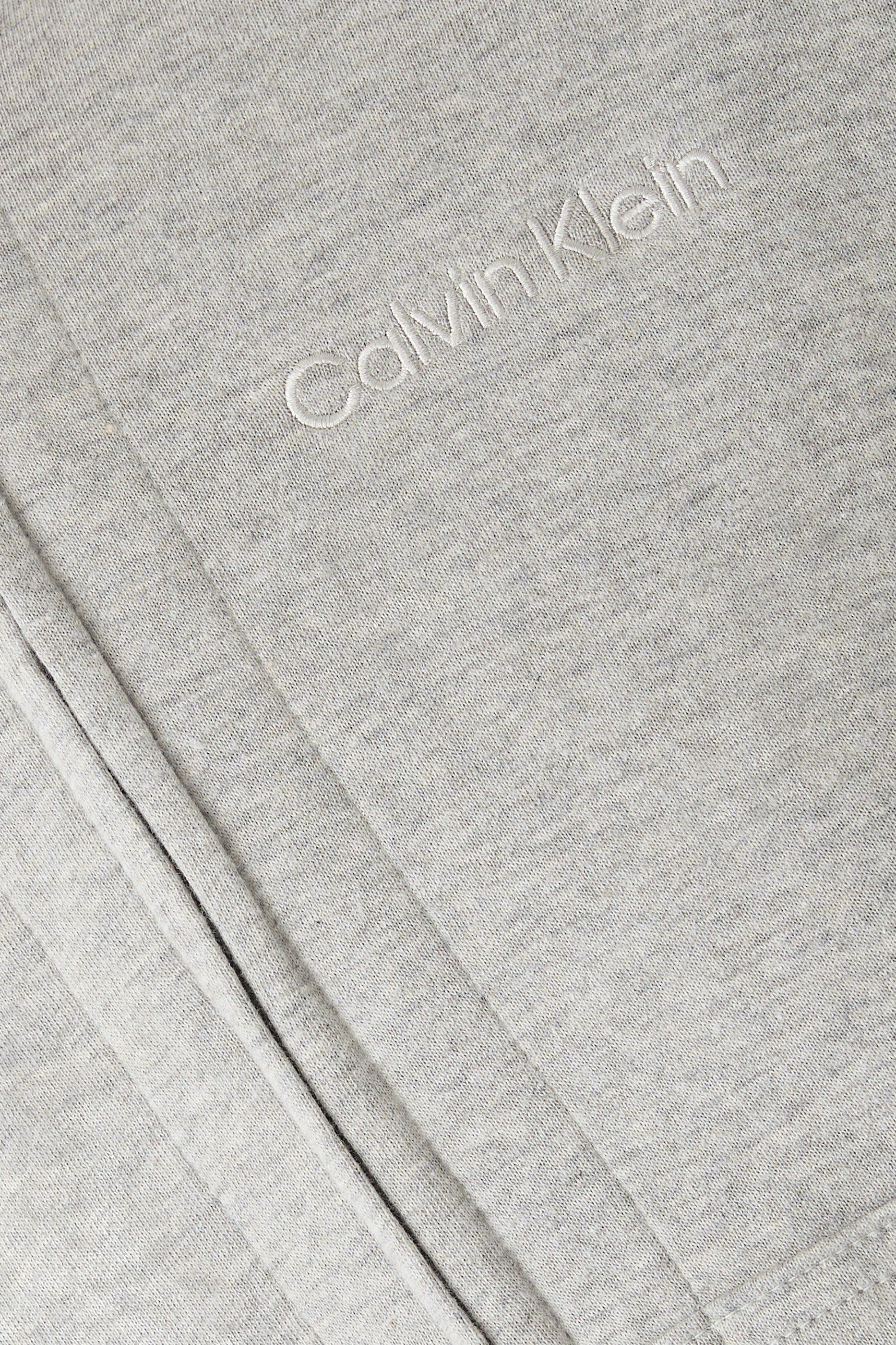 هودي للبيت مزين بشعار الماركة وسحاب إغلاق قطن تيري