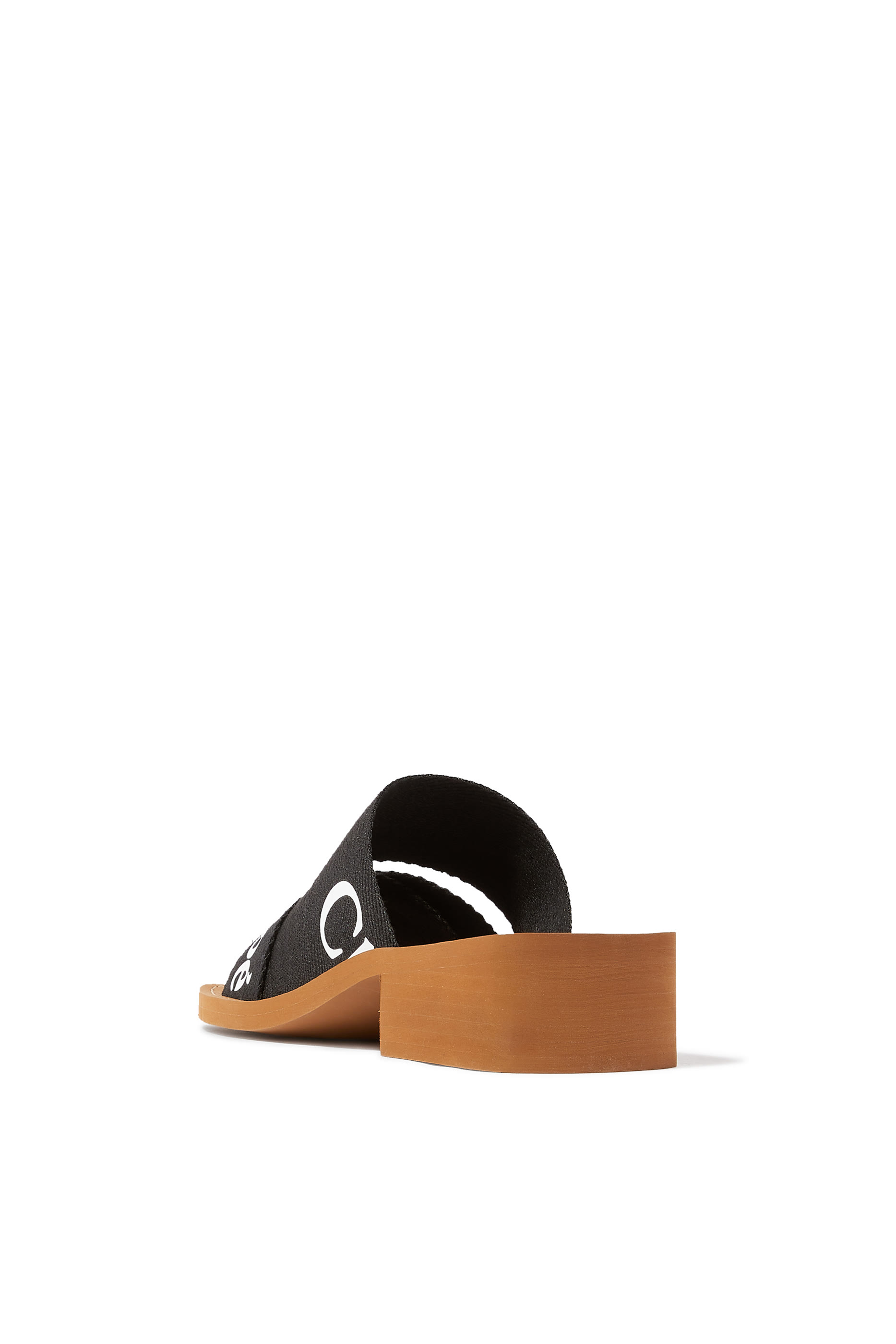 حذاء وودي مفتوح بكعب مرتفع