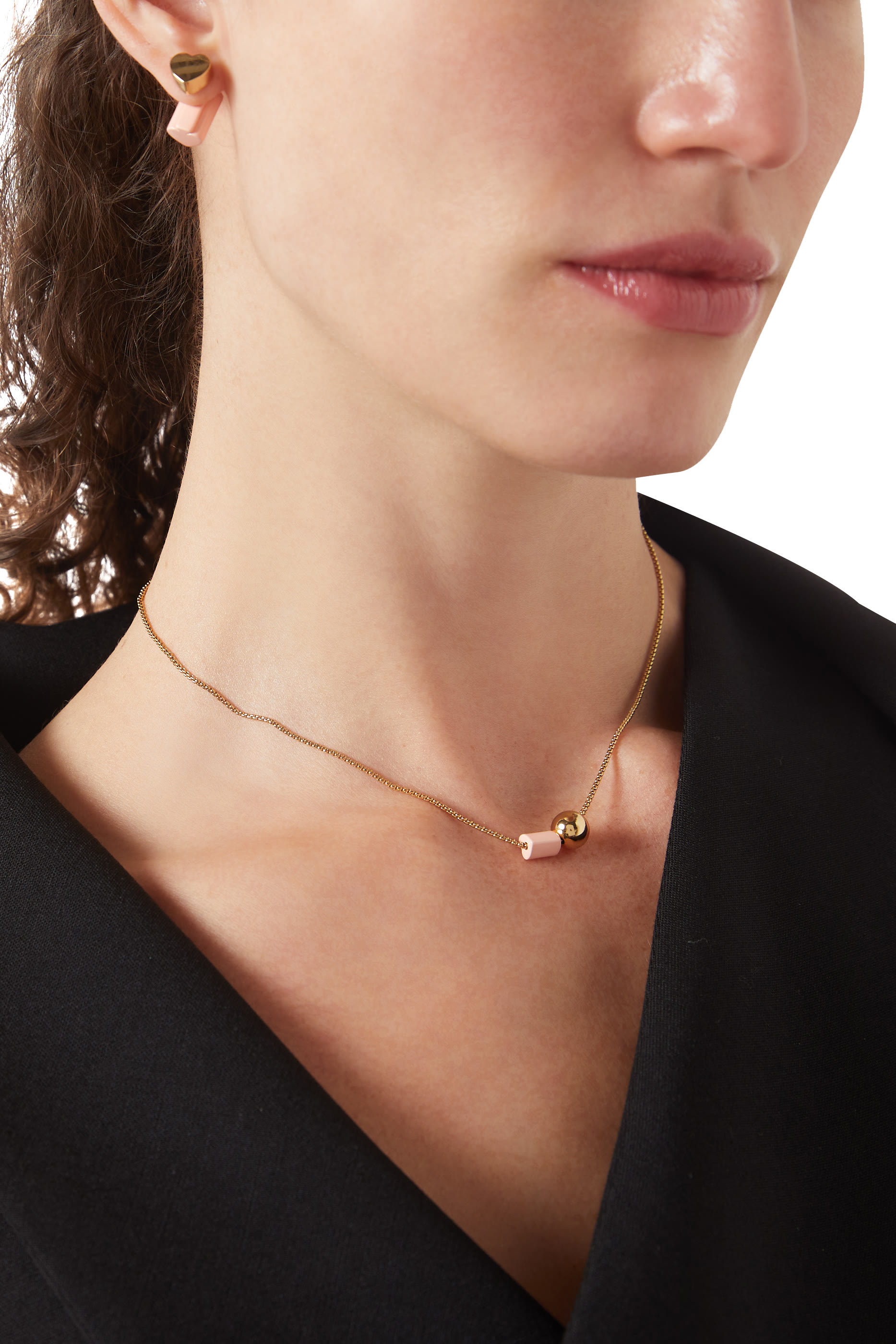 أقراط جيو بوب معدن مطلي