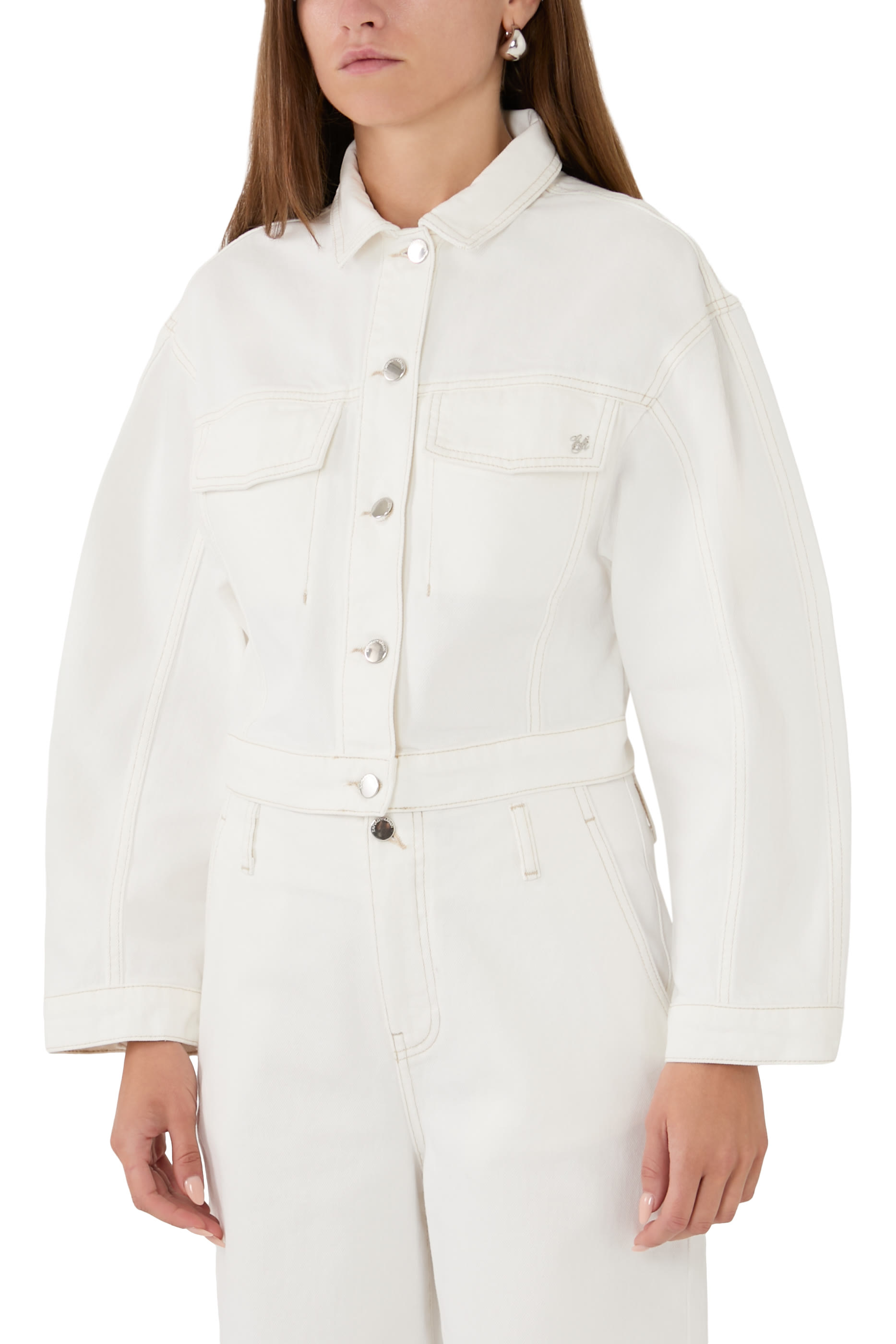 Button-Up Crop Blouson